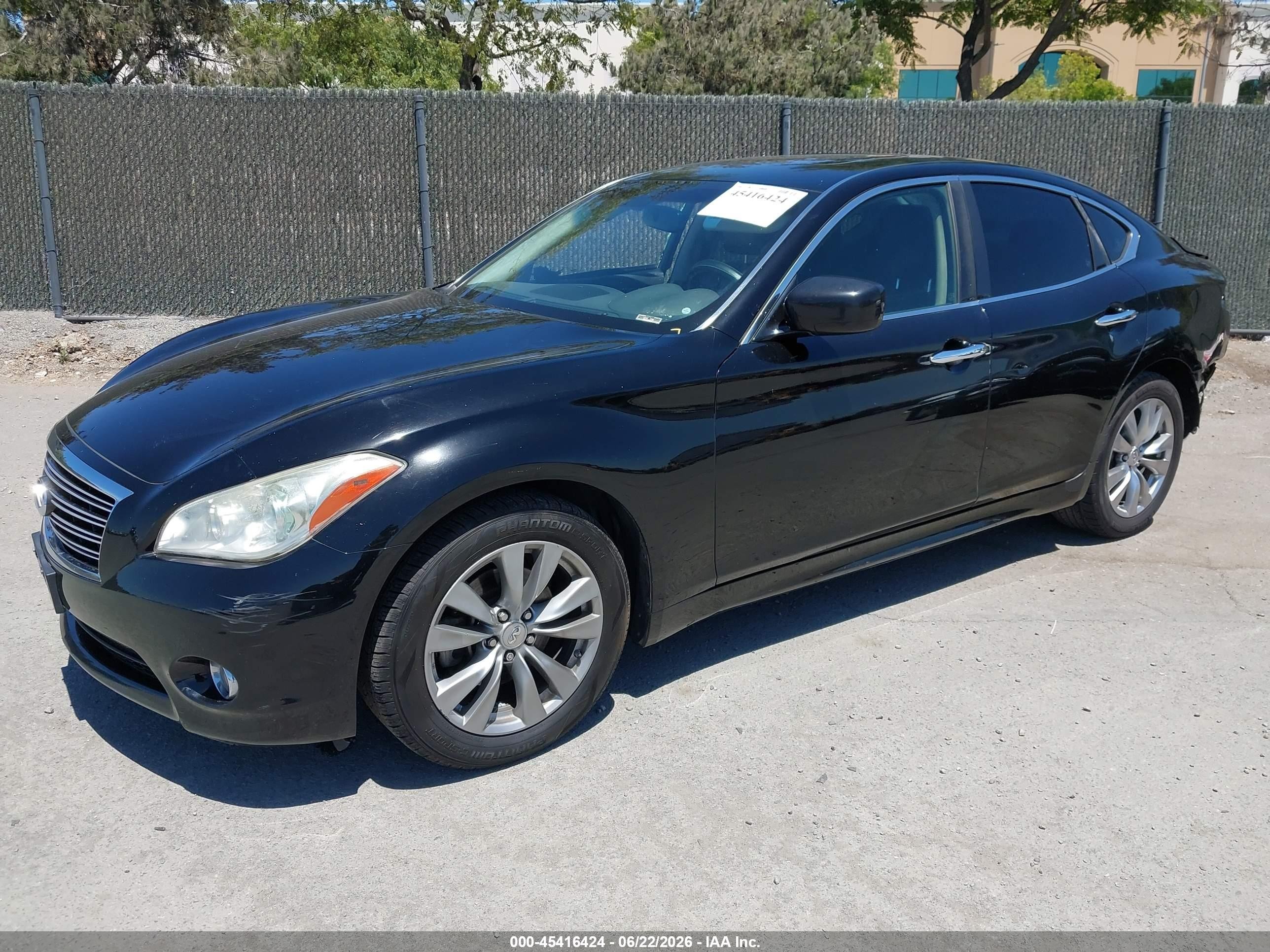 2012 Infiniti M37   Black vin: JN1BY1AP5CM330347