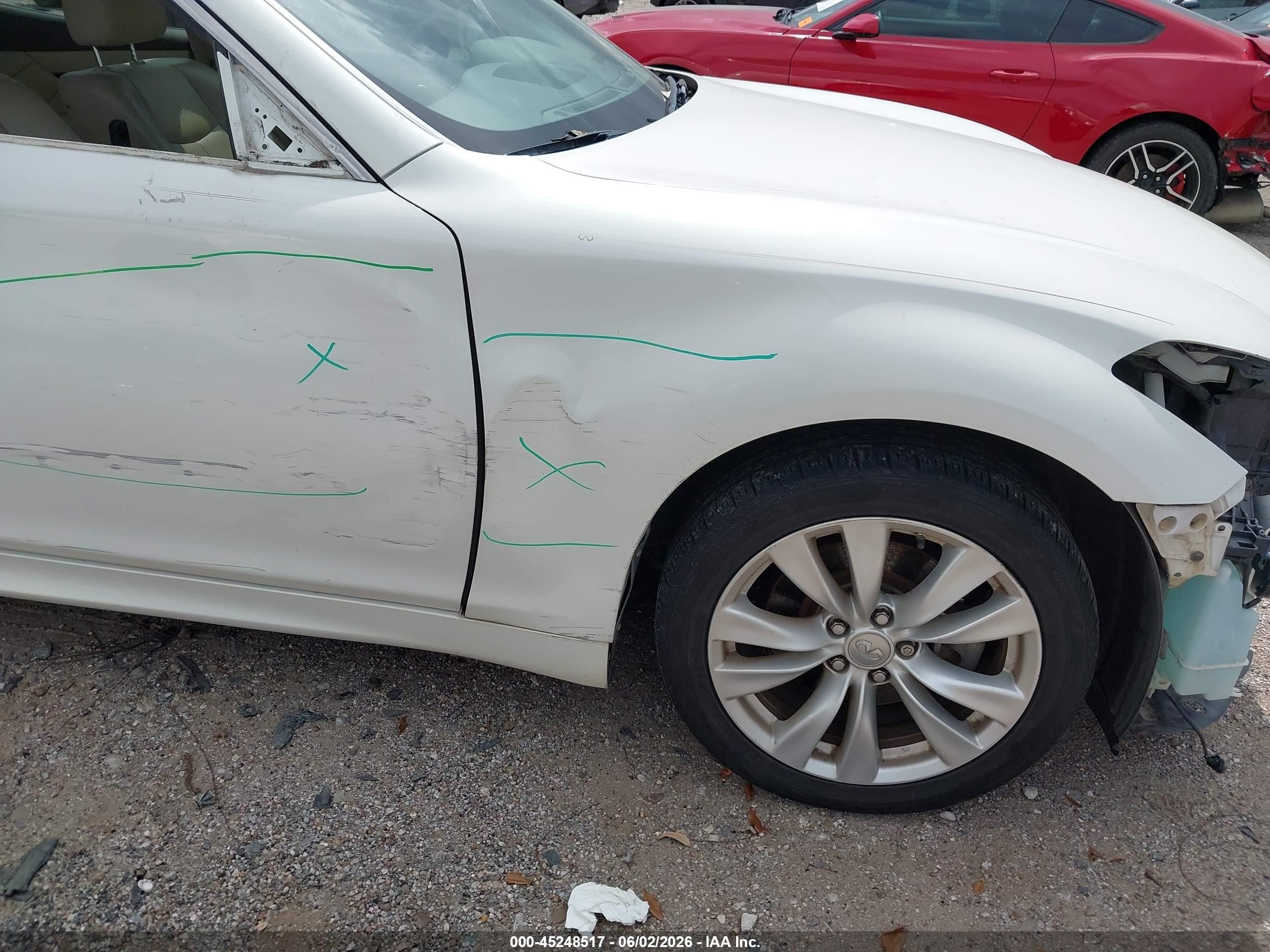 2011 Infiniti M37   White vin: JN1BY1AP6BM322286