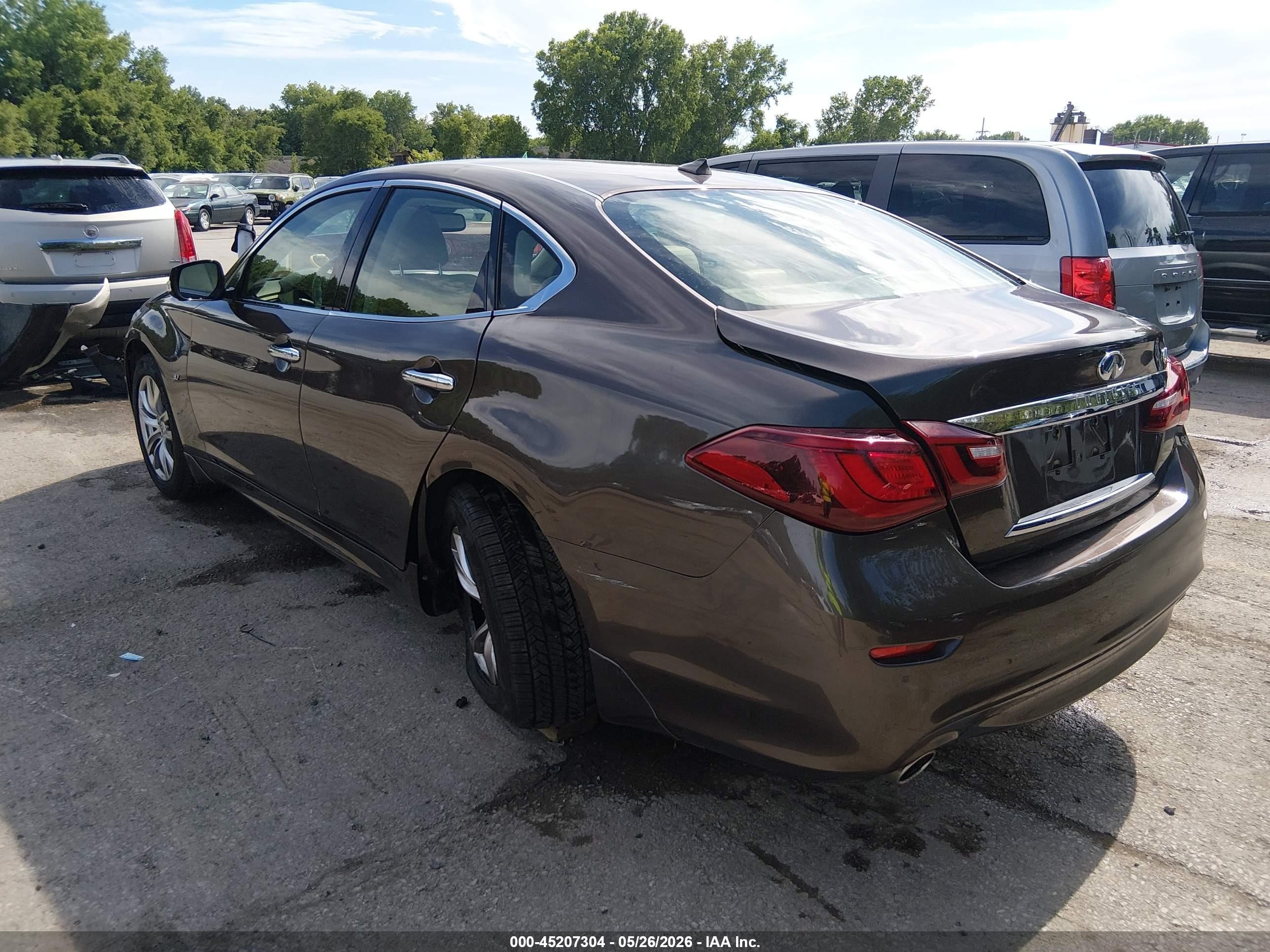 2015 Infiniti Q70 3.7 Brown vin: JN1BY1AP6FM541108