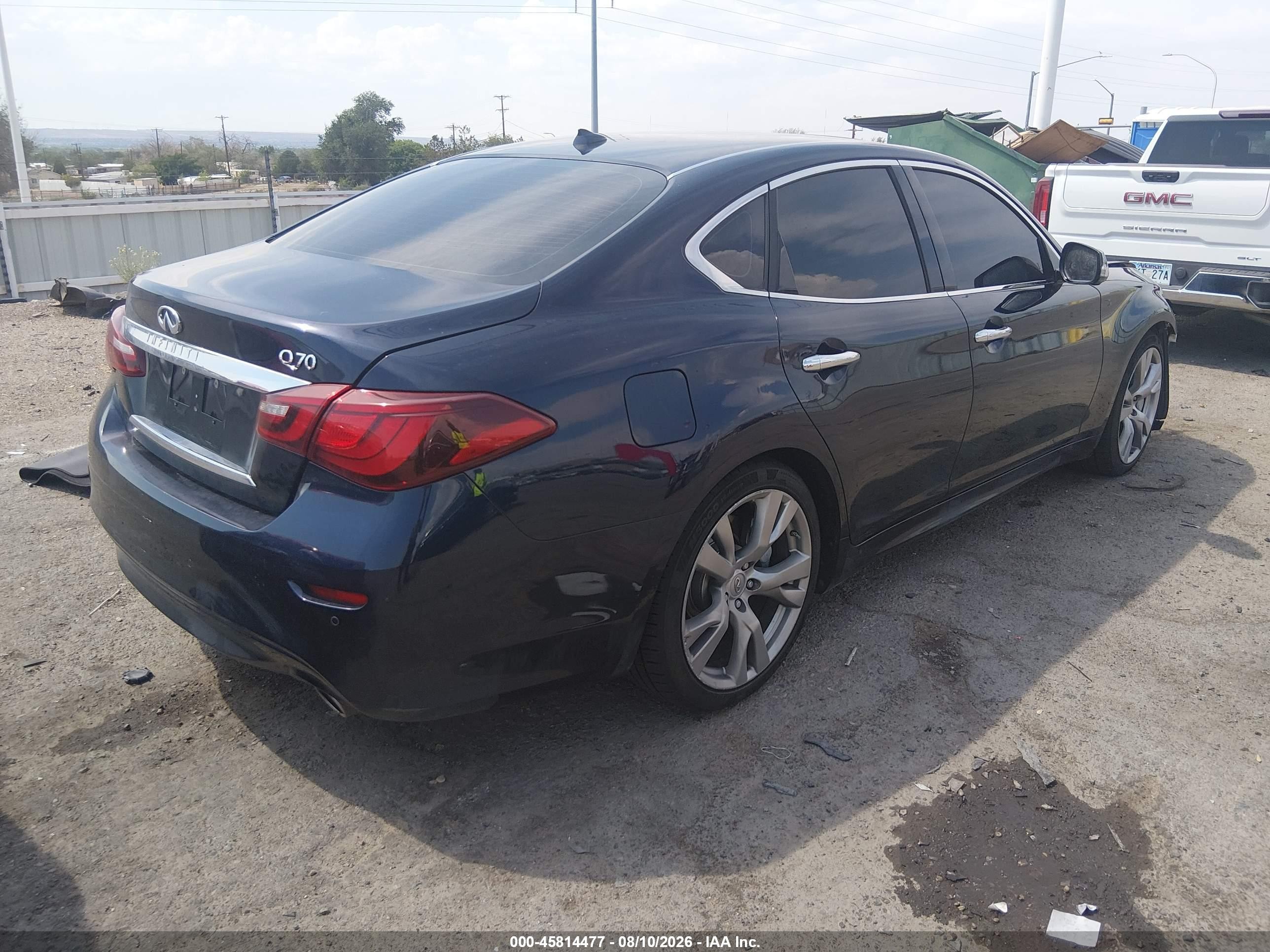 2015 Infiniti Q70 3.7 Dark Blue vin: JN1BY1AP7FM540520