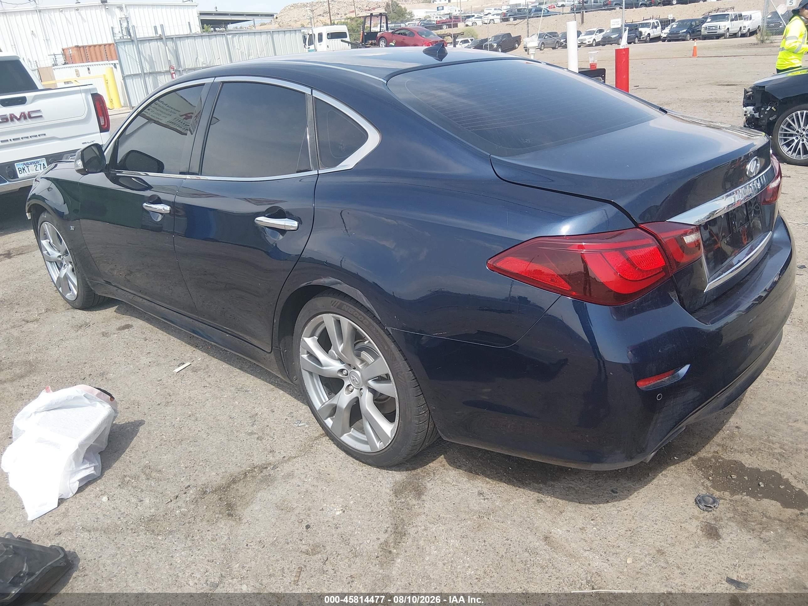 2015 Infiniti Q70 3.7 Dark Blue vin: JN1BY1AP7FM540520