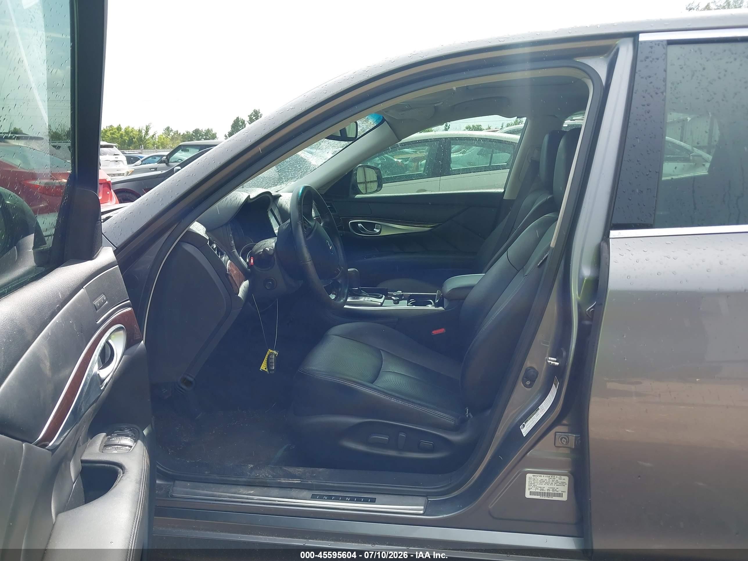 2015 Infiniti Q70 3.7 Gray vin: JN1BY1AP7FM541005
