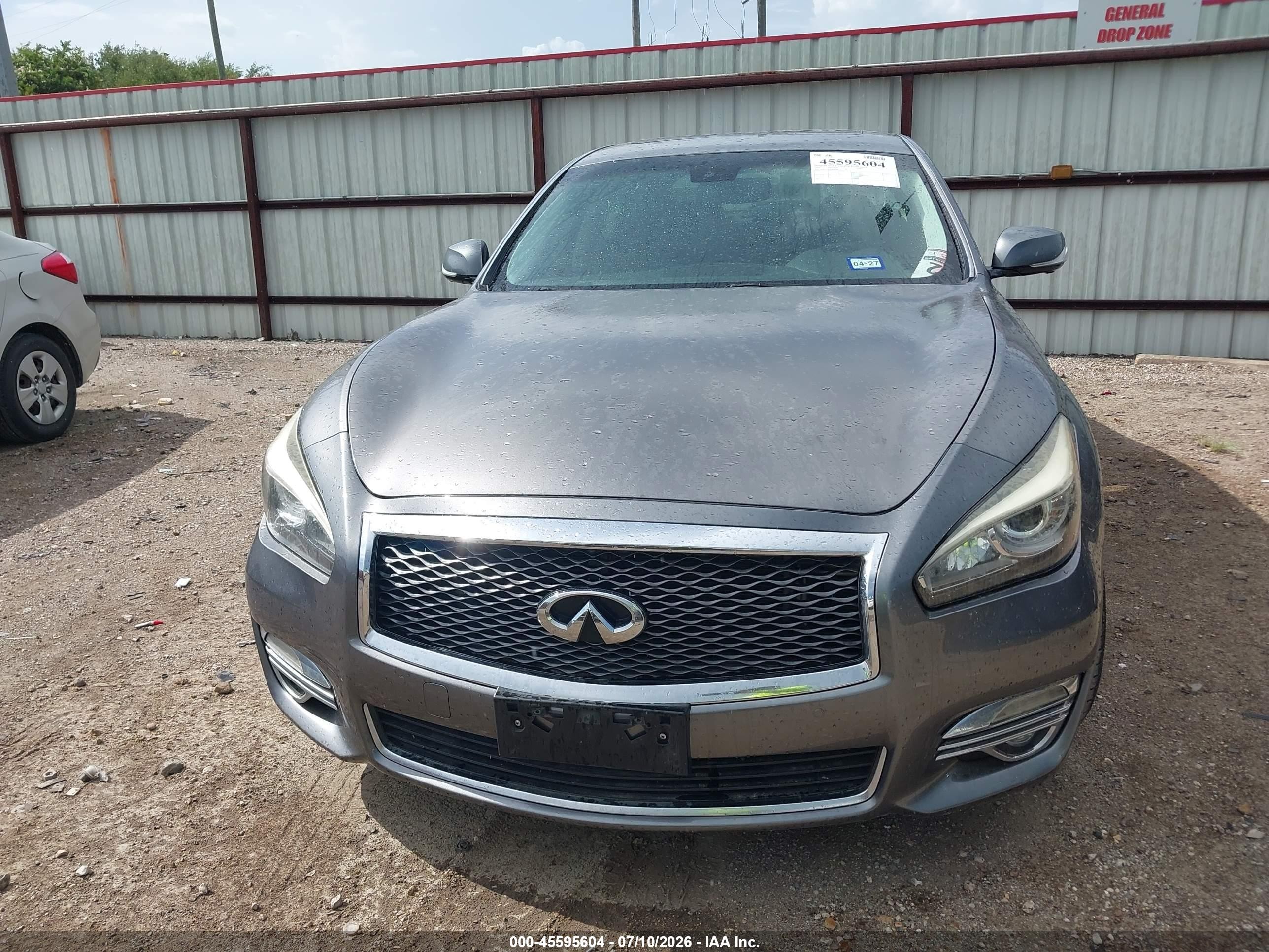 2015 Infiniti Q70 3.7 Gray vin: JN1BY1AP7FM541005