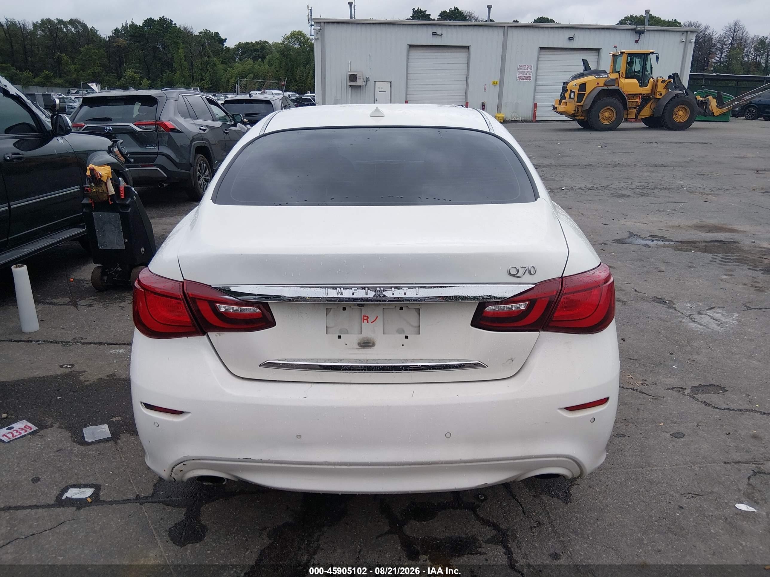 2015 Infiniti Q70 3.7 White vin: JN1BY1AP8FM540316