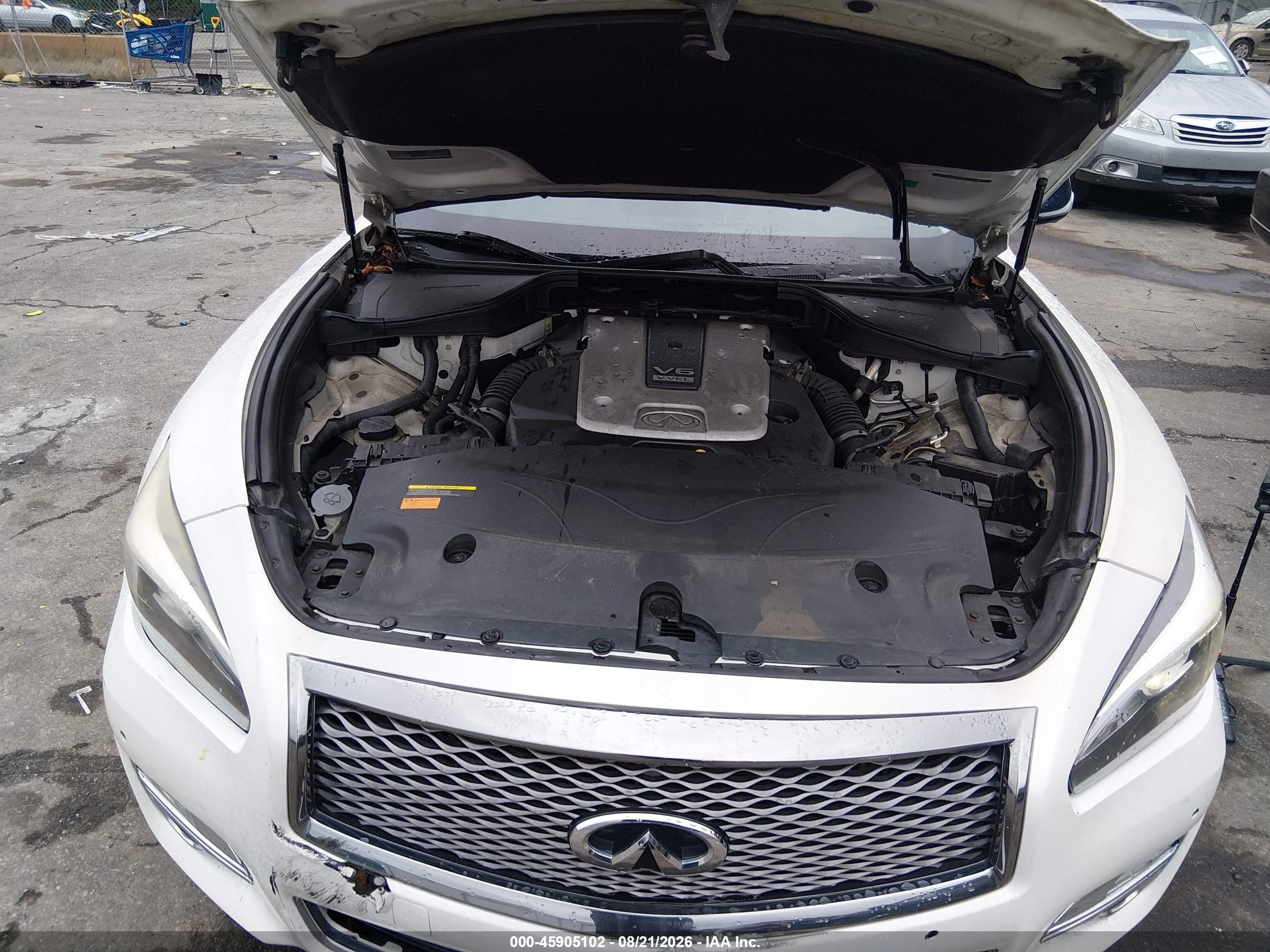 2015 Infiniti Q70 3.7 White vin: JN1BY1AP8FM540316