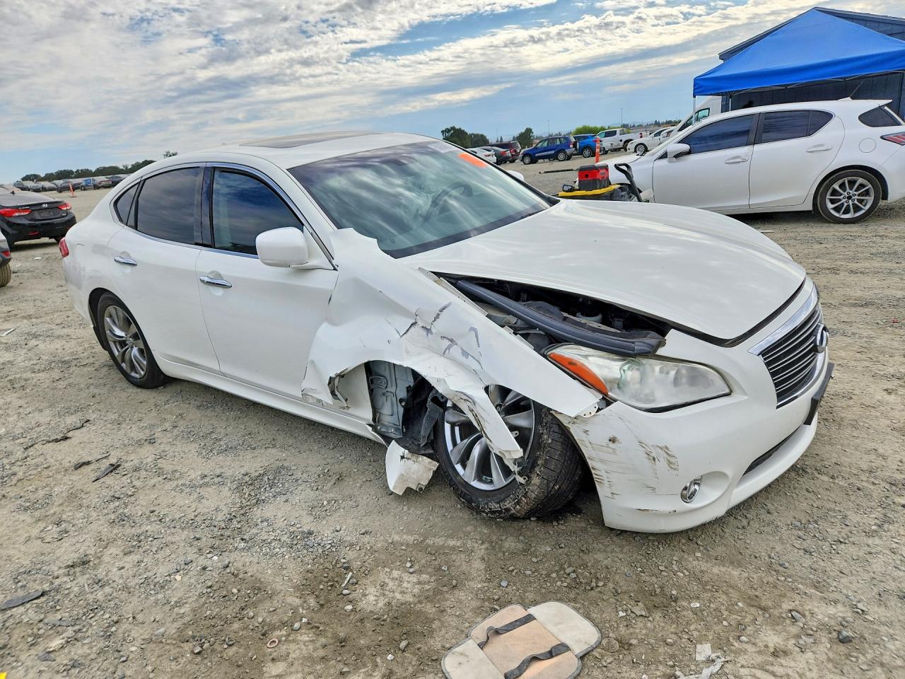 2013 Infiniti M37 Base White vin: JN1BY1AP9DM510688