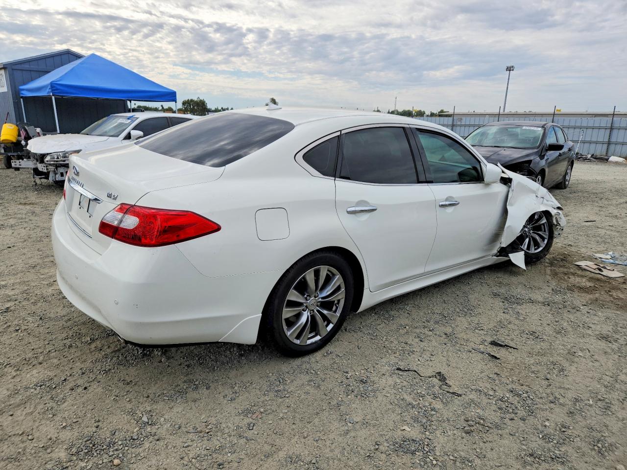 2013 Infiniti M37 Base White vin: JN1BY1AP9DM510688