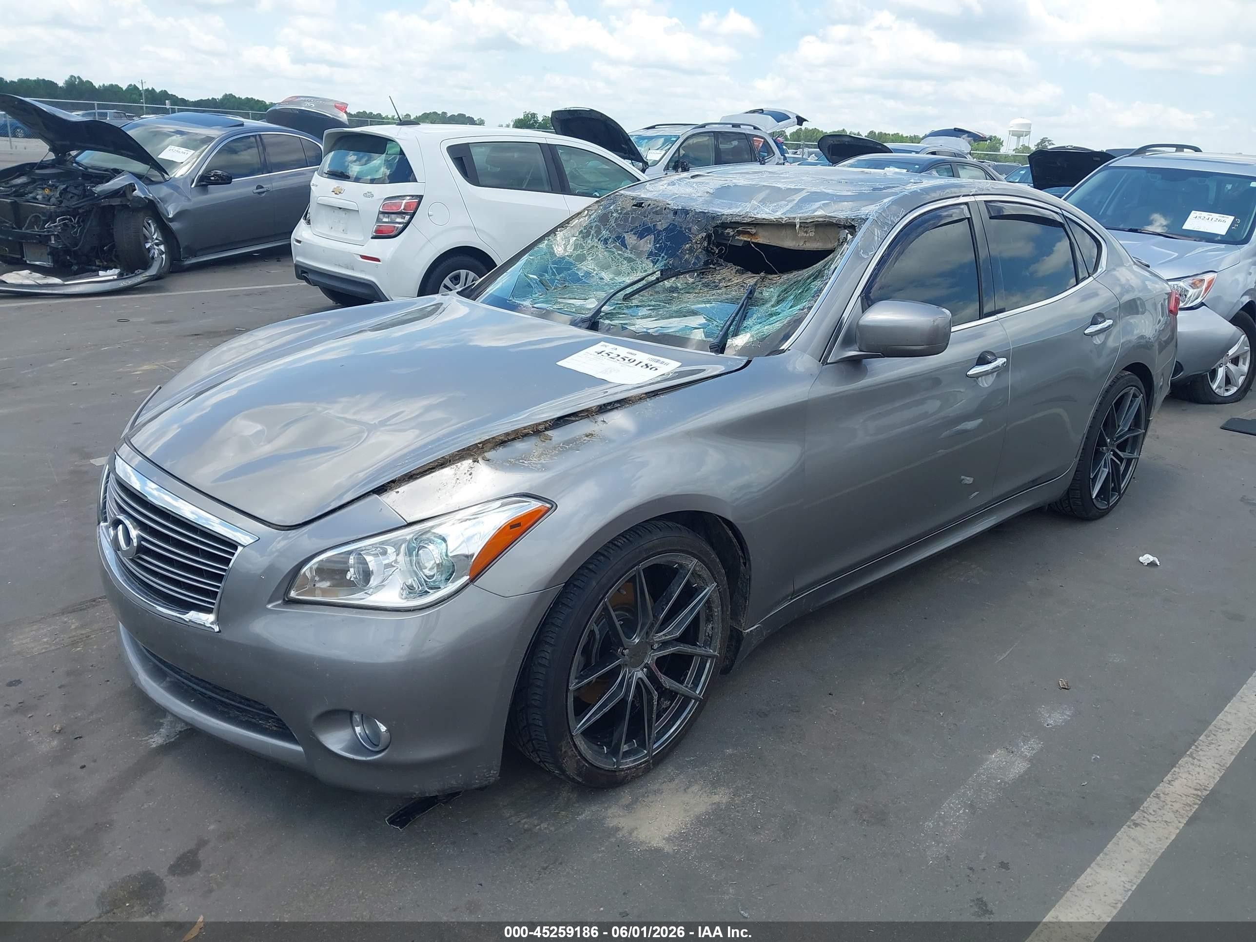 2013 Infiniti M37 Gray vin: JN1BY1APXDM512711