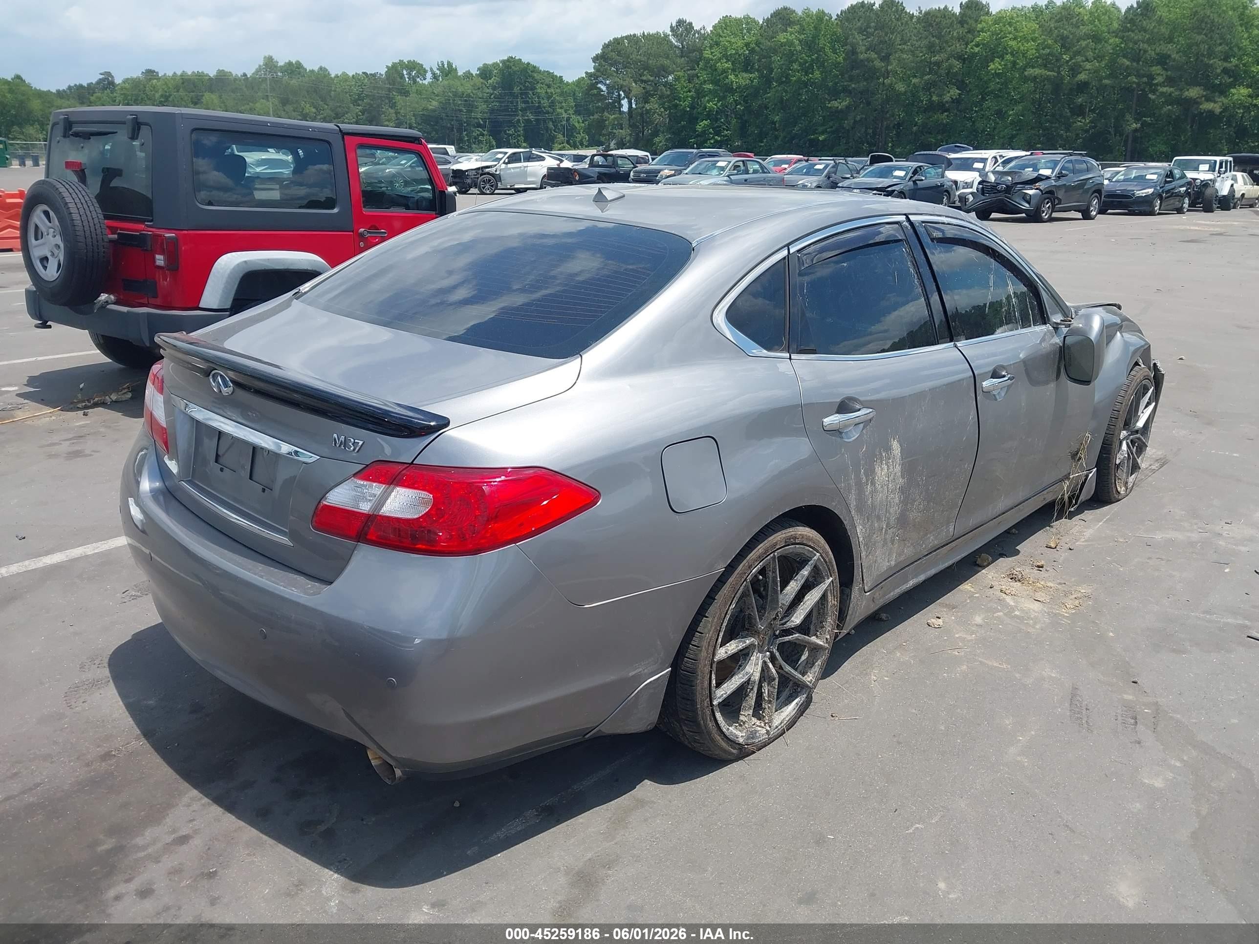 2013 Infiniti M37 Gray vin: JN1BY1APXDM512711