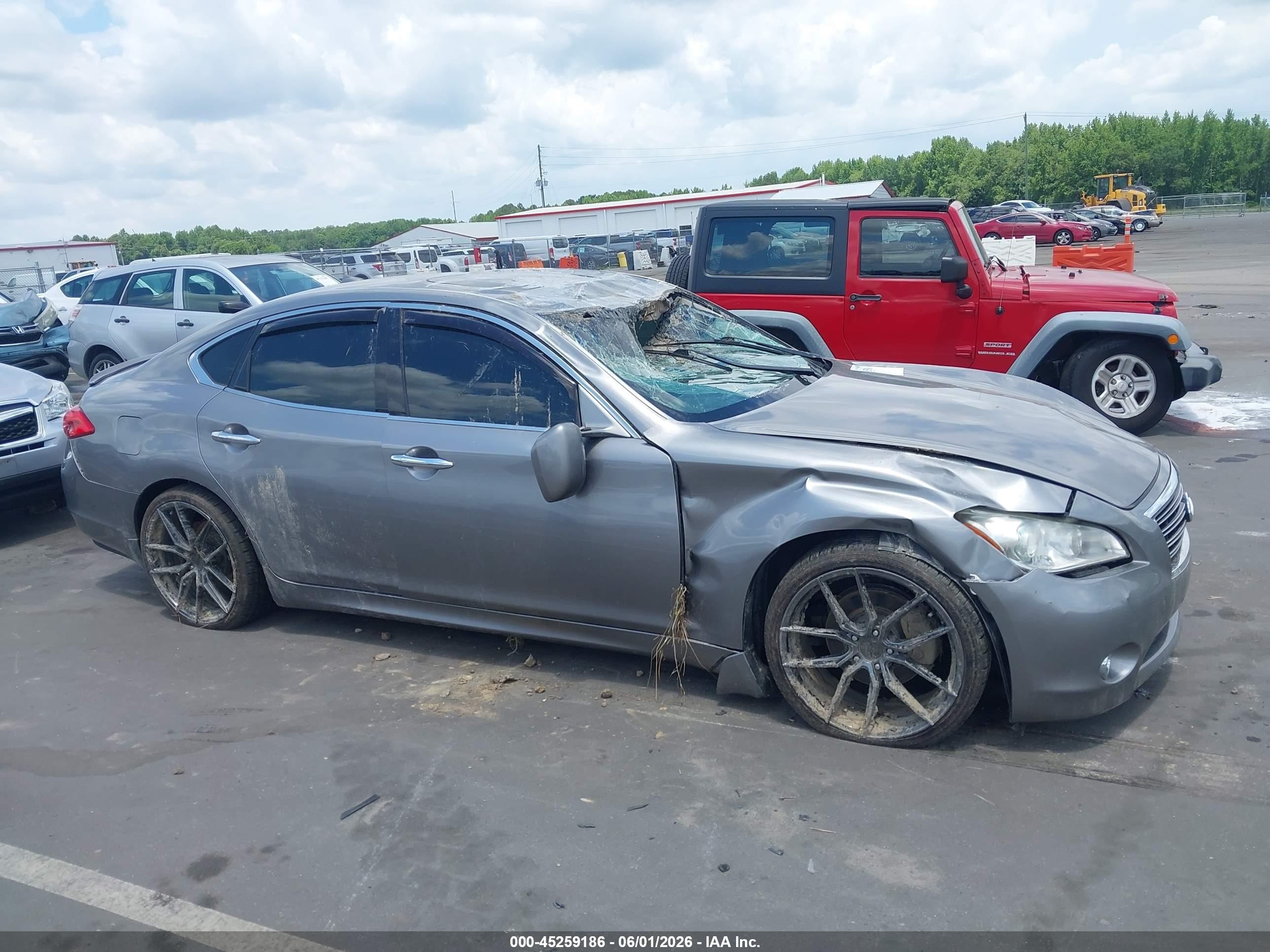 2013 Infiniti M37 Gray vin: JN1BY1APXDM512711