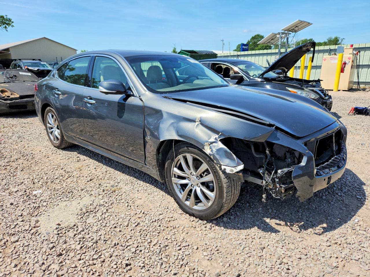 2015 Infiniti Q70 3.7 Gray vin: JN1BY1APXFM542682