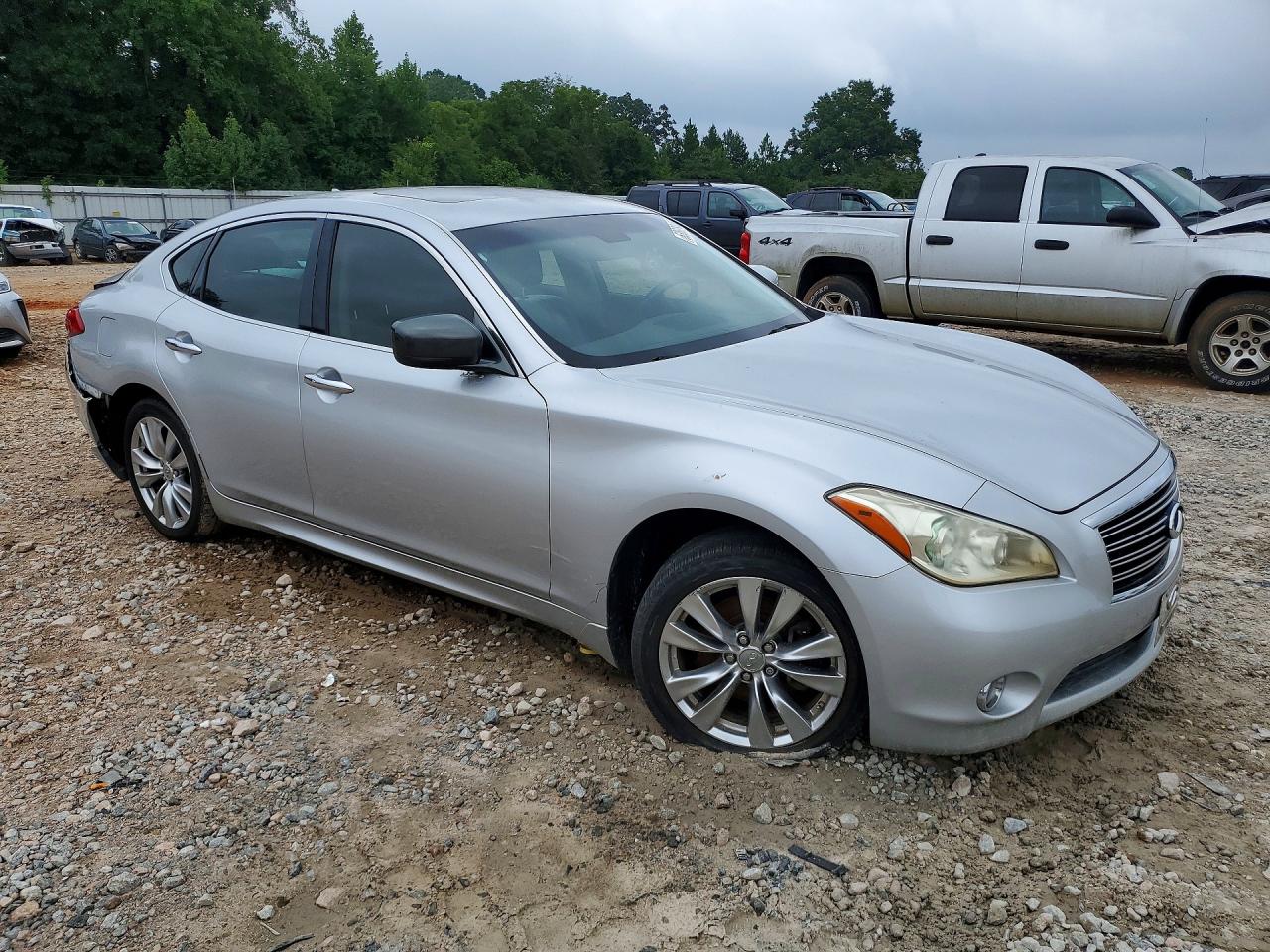 2012 Infiniti M37 X Silver vin: JN1BY1AR0CM394586