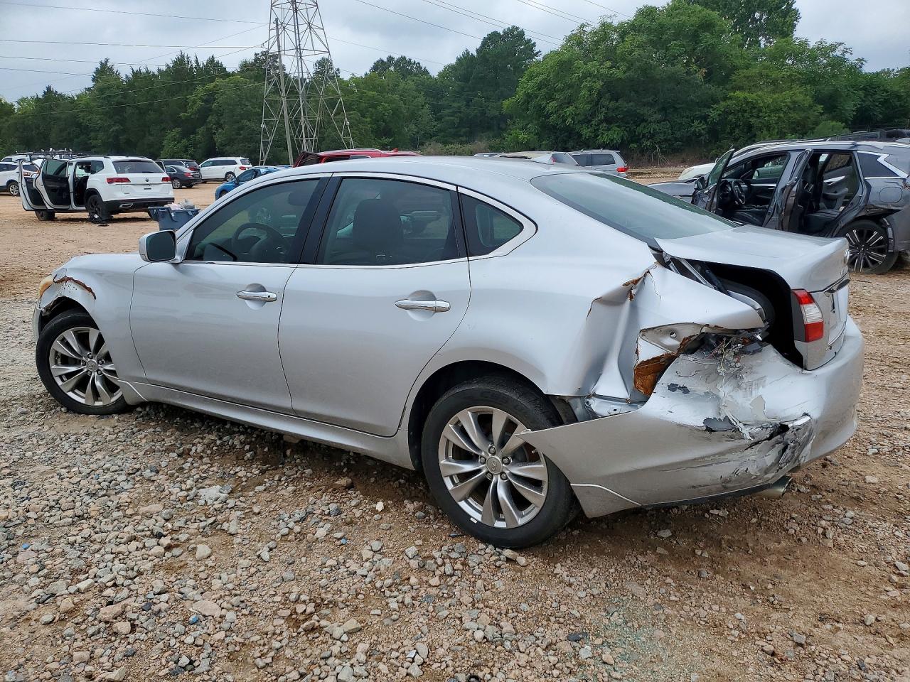 2012 Infiniti M37 X Silver vin: JN1BY1AR0CM394586
