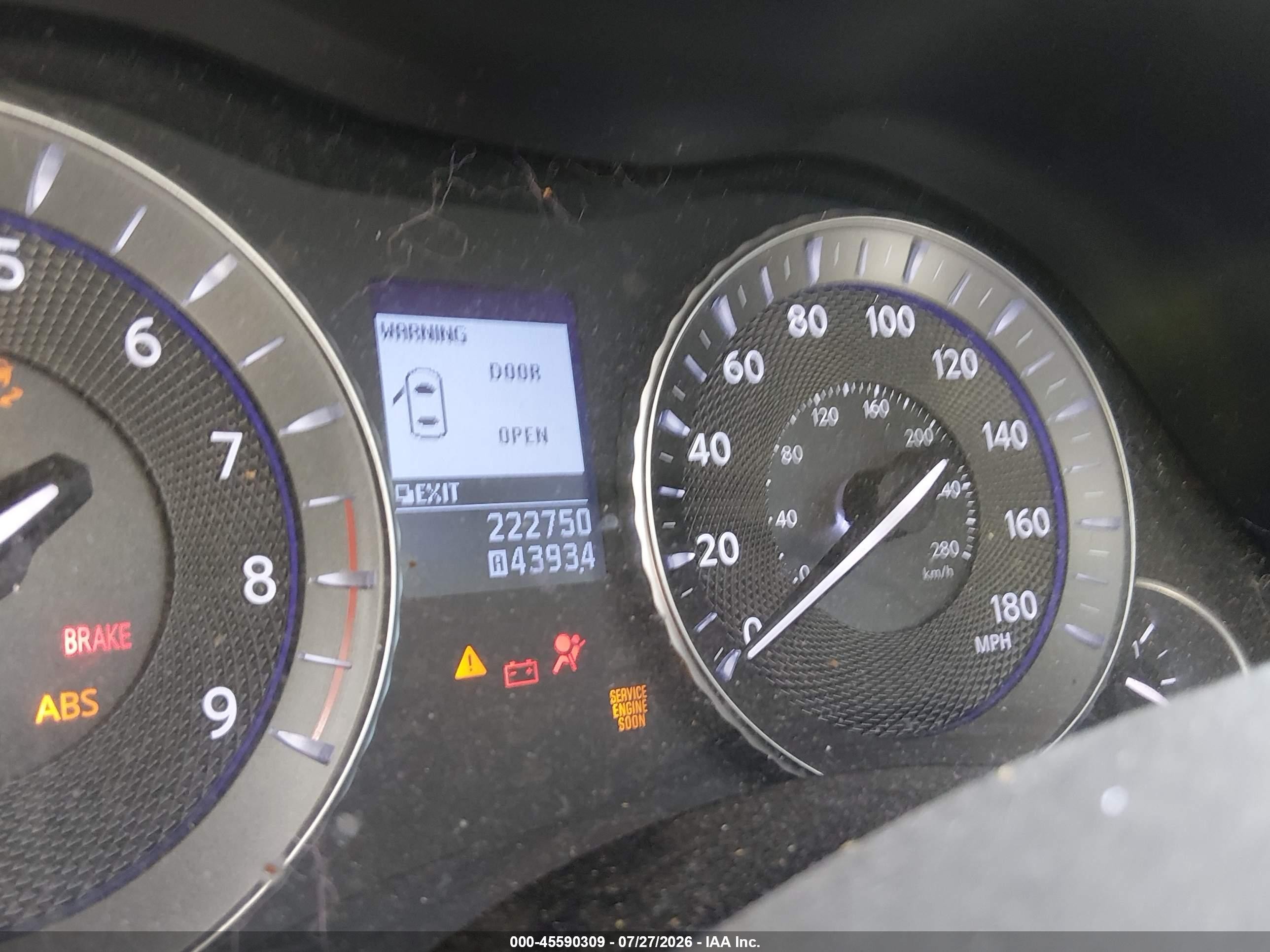 2012 Infiniti M37x   Gray vin: JN1BY1AR0CM395155