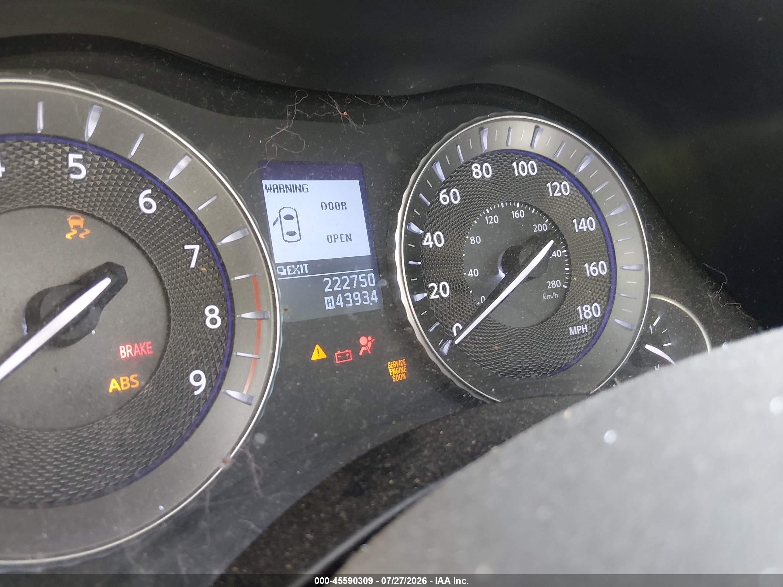 2012 Infiniti M37x   Gray vin: JN1BY1AR0CM395155
