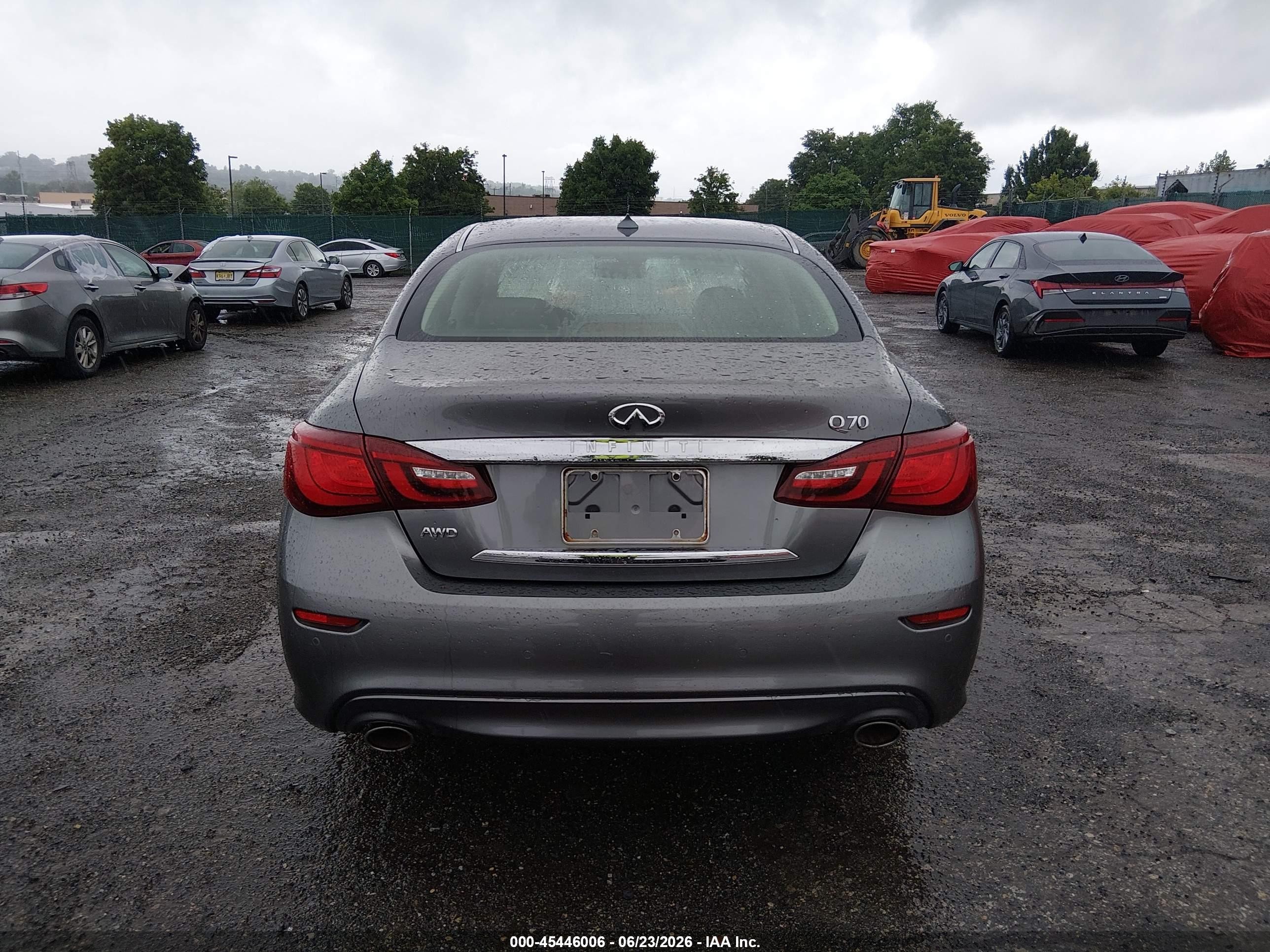 2015 Infiniti Q70 3.7x Gray vin: JN1BY1AR0FM562232