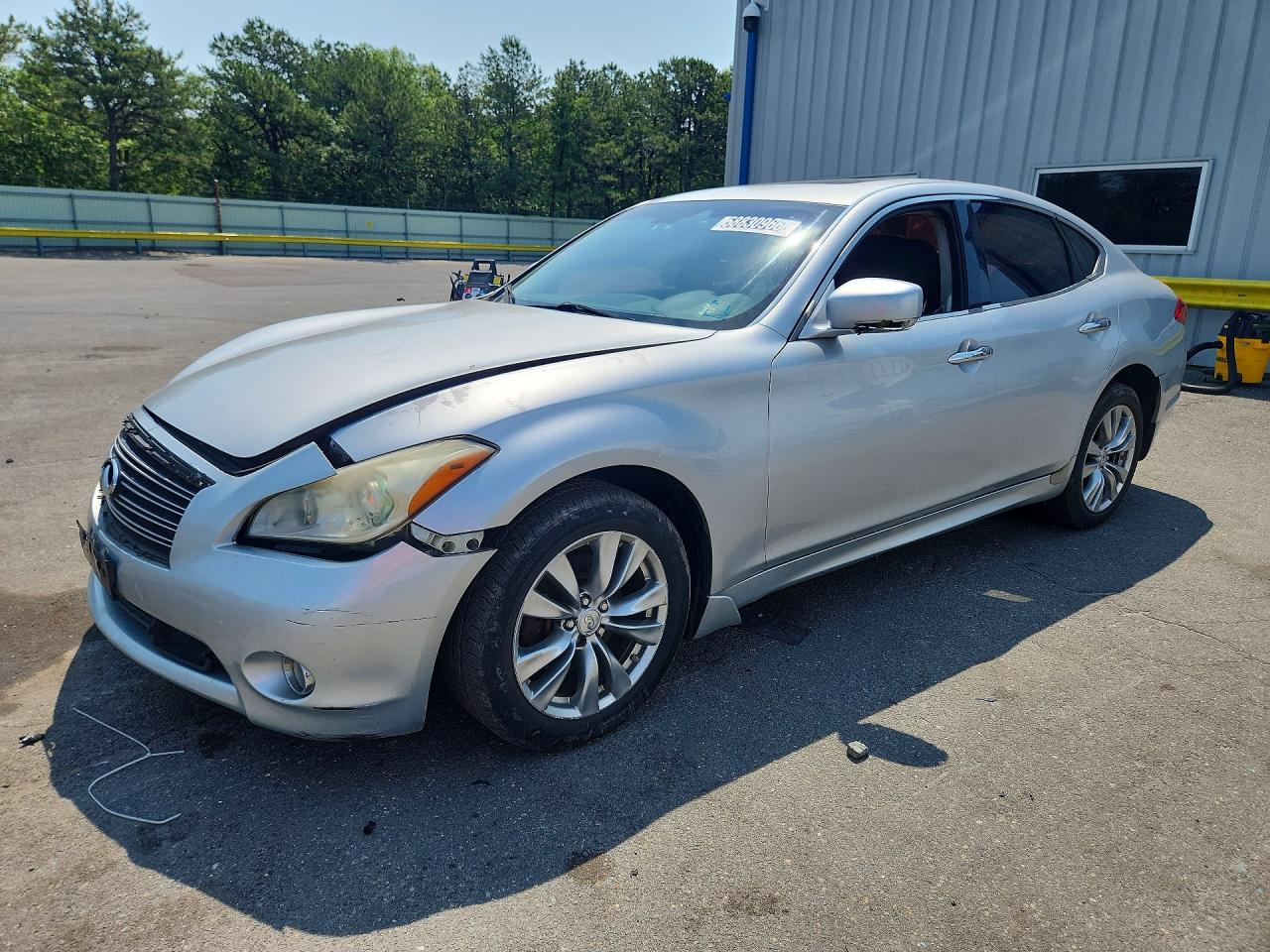 2012 Infiniti M37 X Silver vin: JN1BY1AR1CM393303