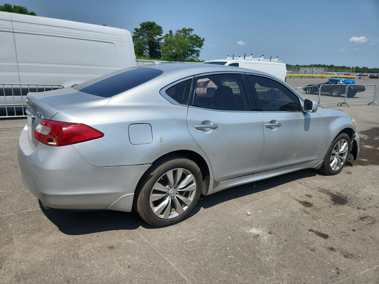 2012 Infiniti M37 X Silver vin: JN1BY1AR1CM393303 Damage: Right Qtr Panel, Rust, 2 To 3 Inches