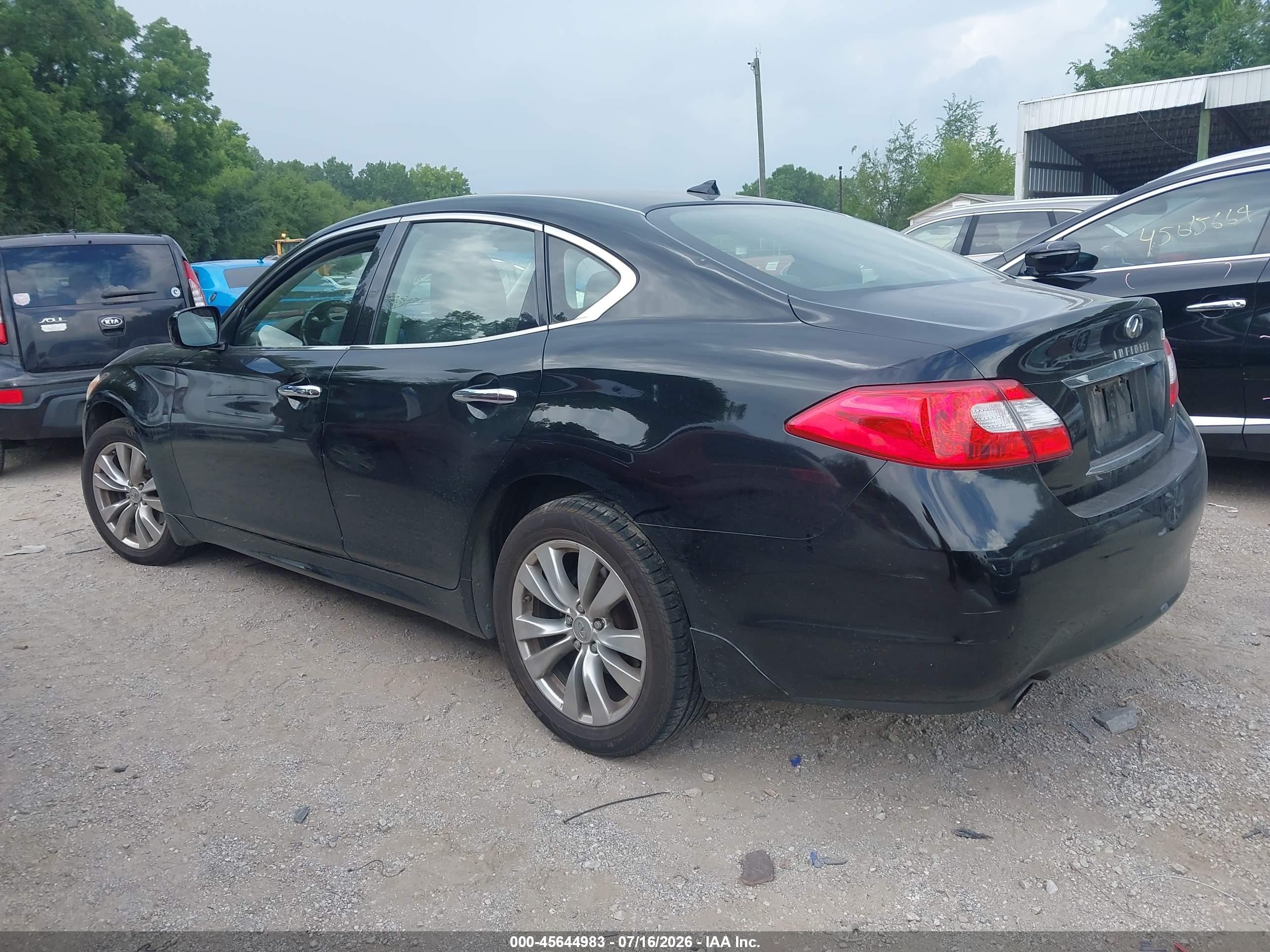 2012 Infiniti M37x   Black vin: JN1BY1AR1CM396606