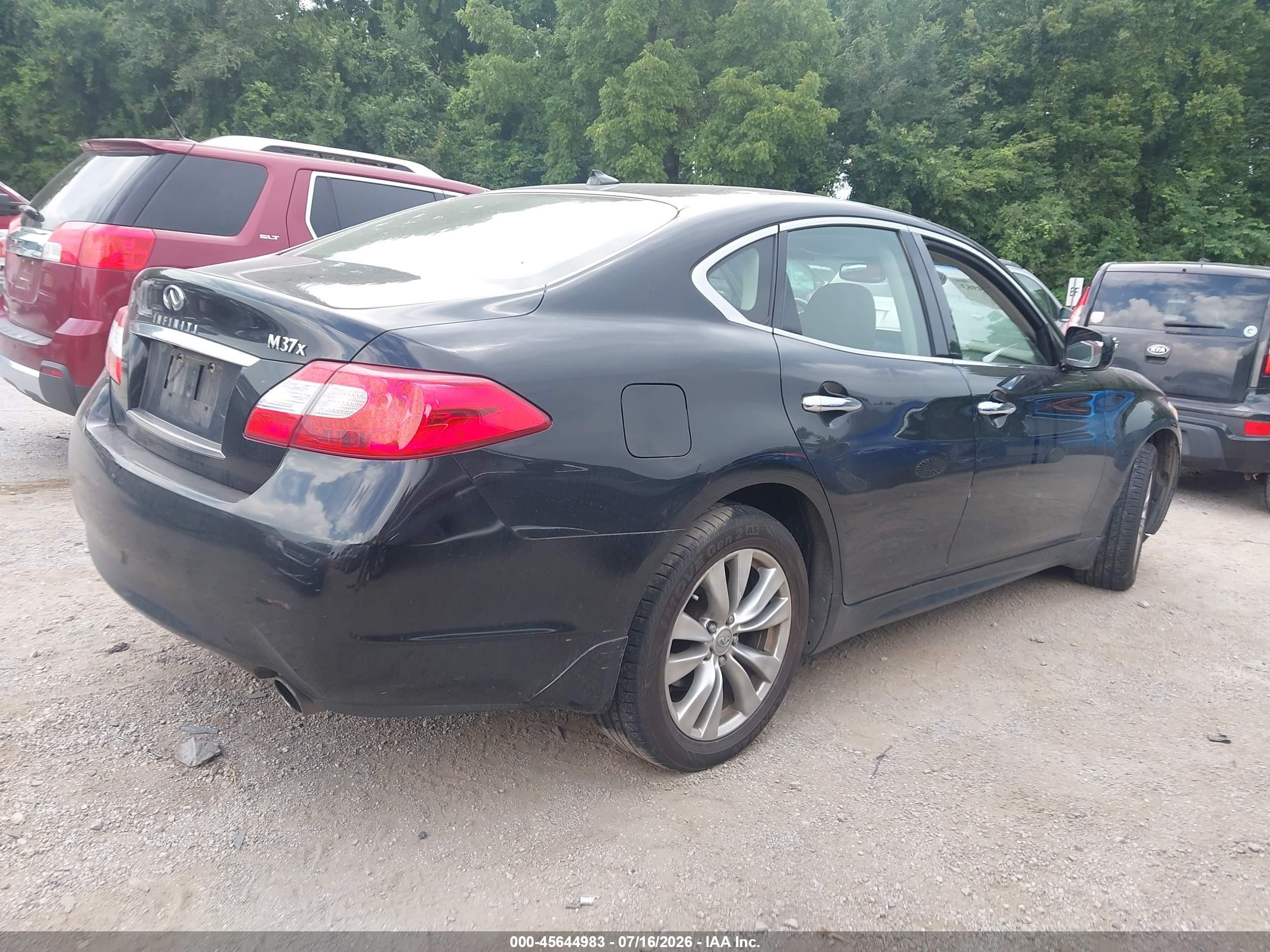 2012 Infiniti M37x   Black vin: JN1BY1AR1CM396606