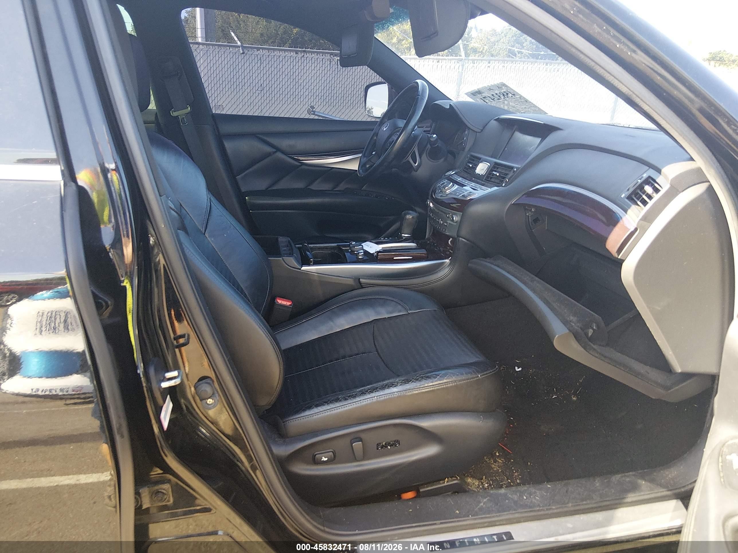 2014 Infiniti Q70 3.7x Black vin: JN1BY1AR1EM320354