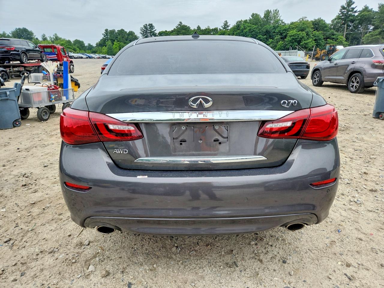 2015 Infiniti Q70 3.7 Gray vin: JN1BY1AR1FM561834