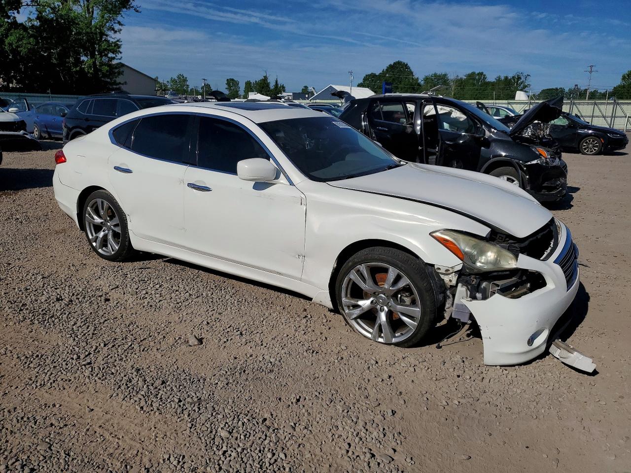 2011 Infiniti M37 X White vin: JN1BY1AR2BM370367