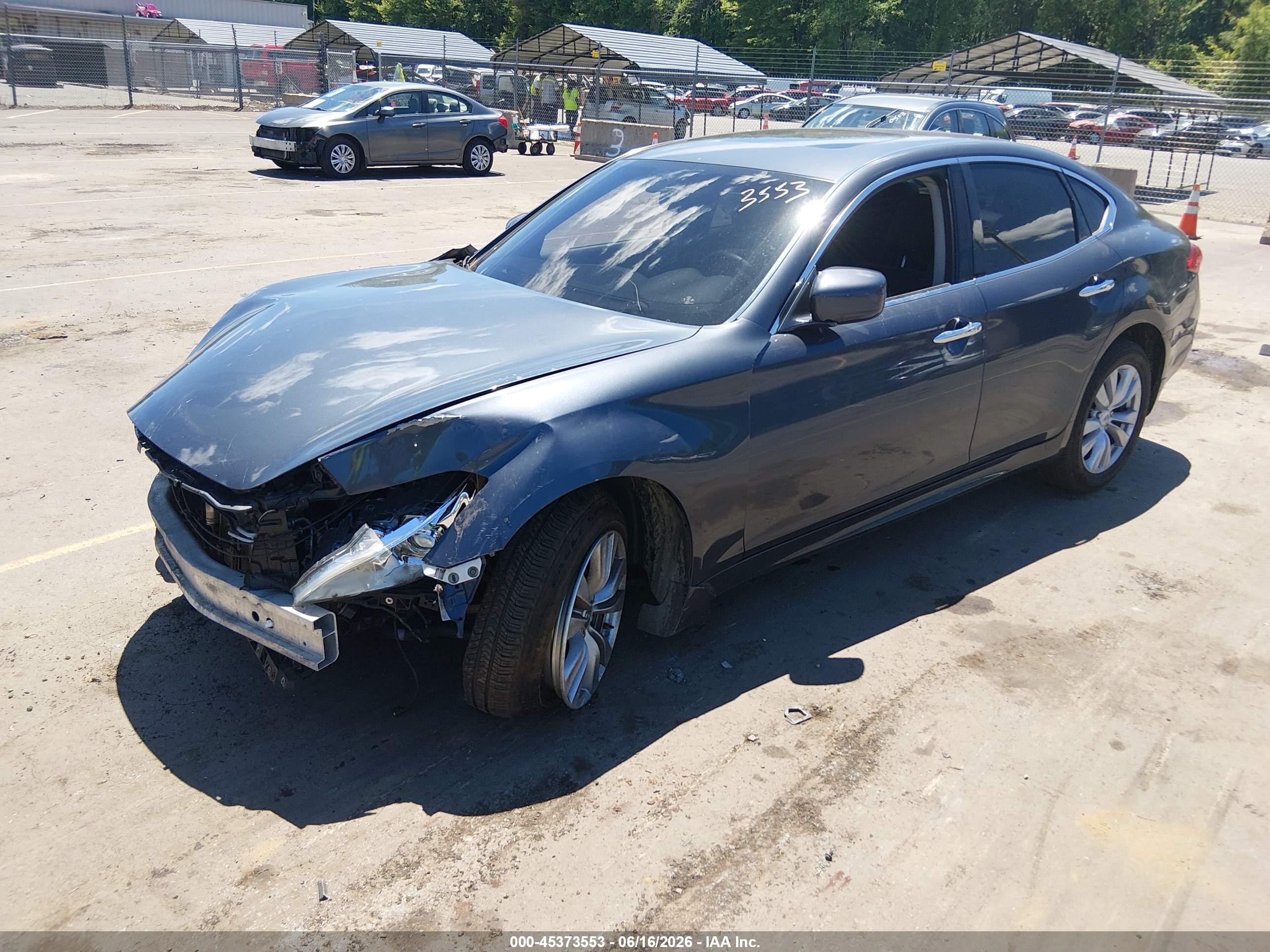 2011 Infiniti M37x   Gray vin: JN1BY1AR3BM370832