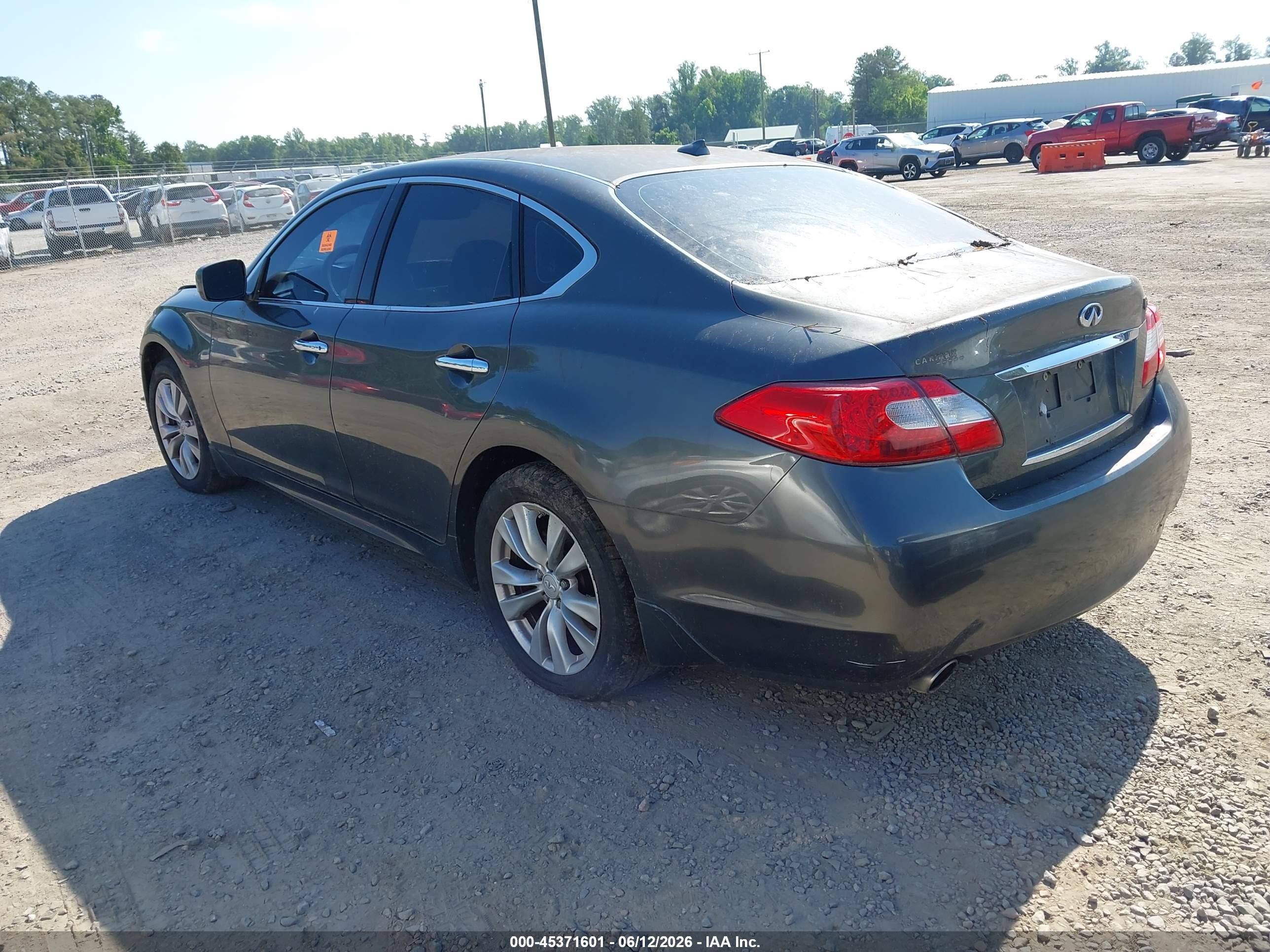 2012 Infiniti M37x   Gray vin: JN1BY1AR3CM394985