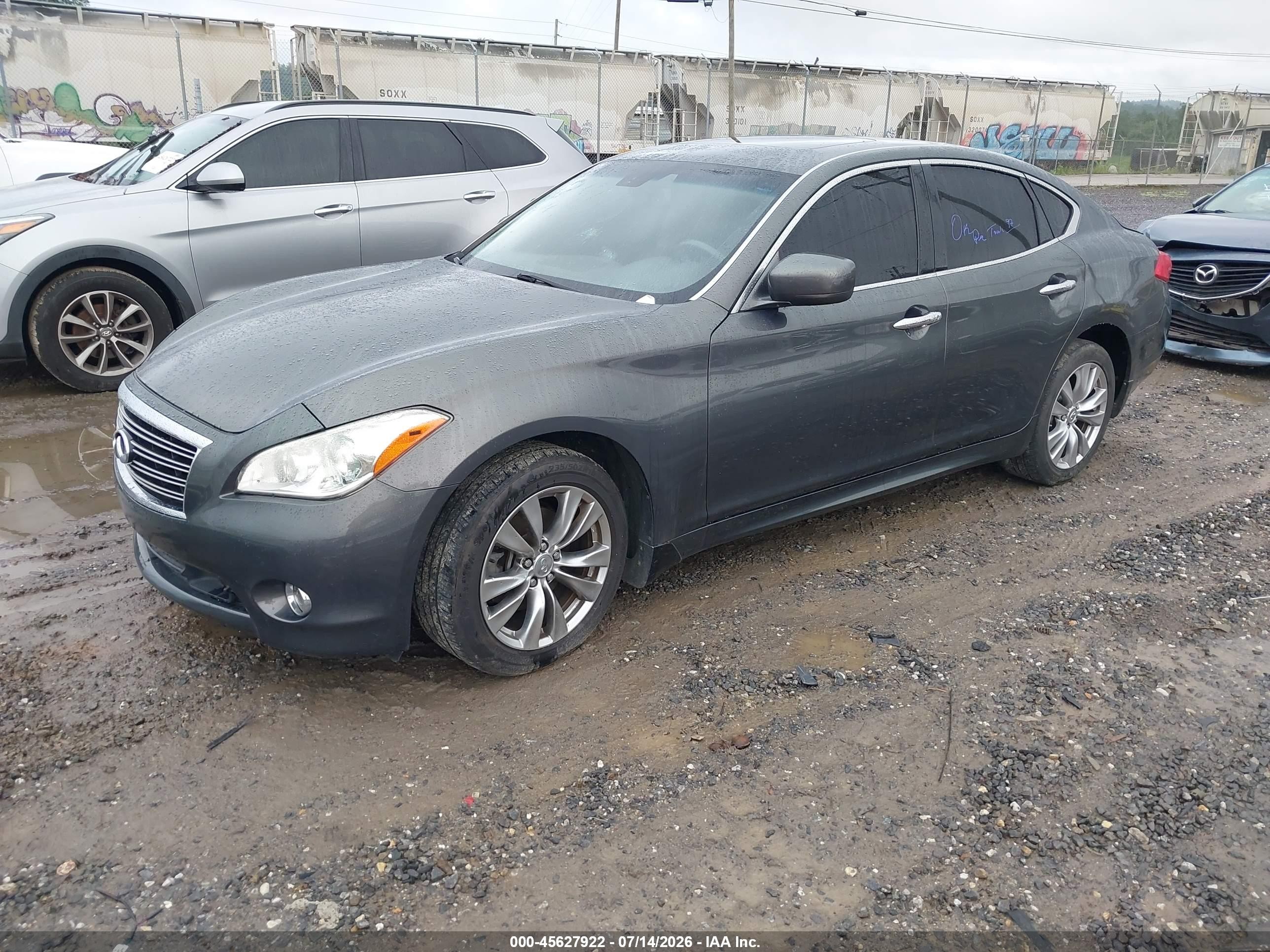 2012 Infiniti M37x Gray vin: JN1BY1AR3CM394999