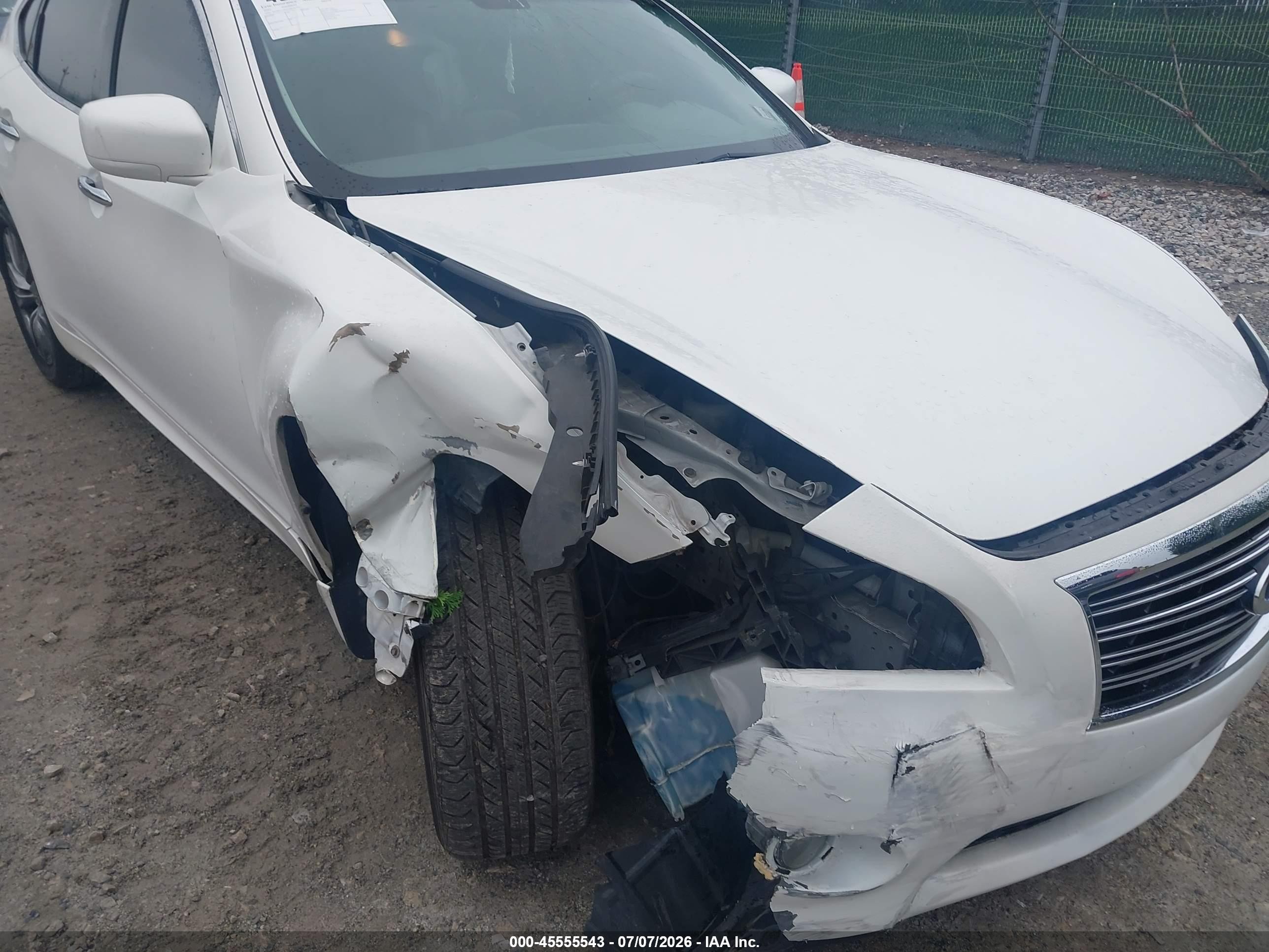 2012 Infiniti M37x   White vin: JN1BY1AR3CM396154
