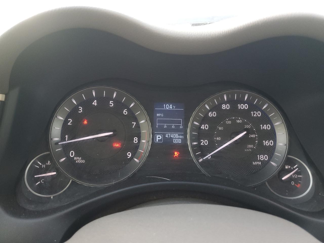 2015 Infiniti Q70 3.7 Gray vin: JN1BY1AR3FM562547 Damage: Warning Light - Air Bag, On, Unacceptable