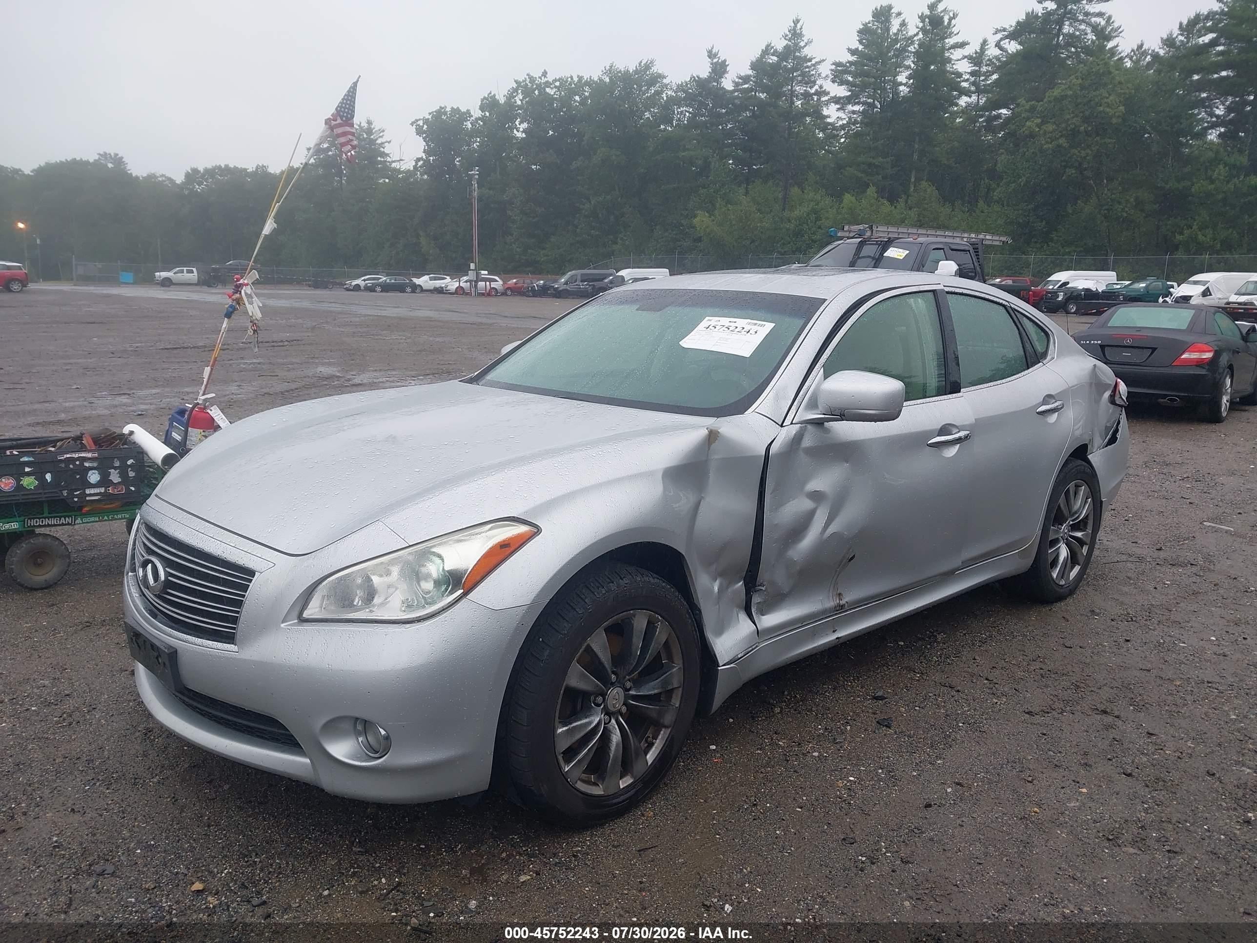 2012 Infiniti M37x   Серебряный vin: JN1BY1AR4CM394039
