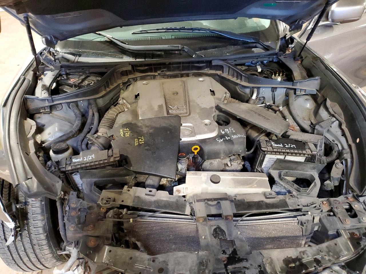 2013 Infiniti M37 X Silver vin: JN1BY1AR4DM602292