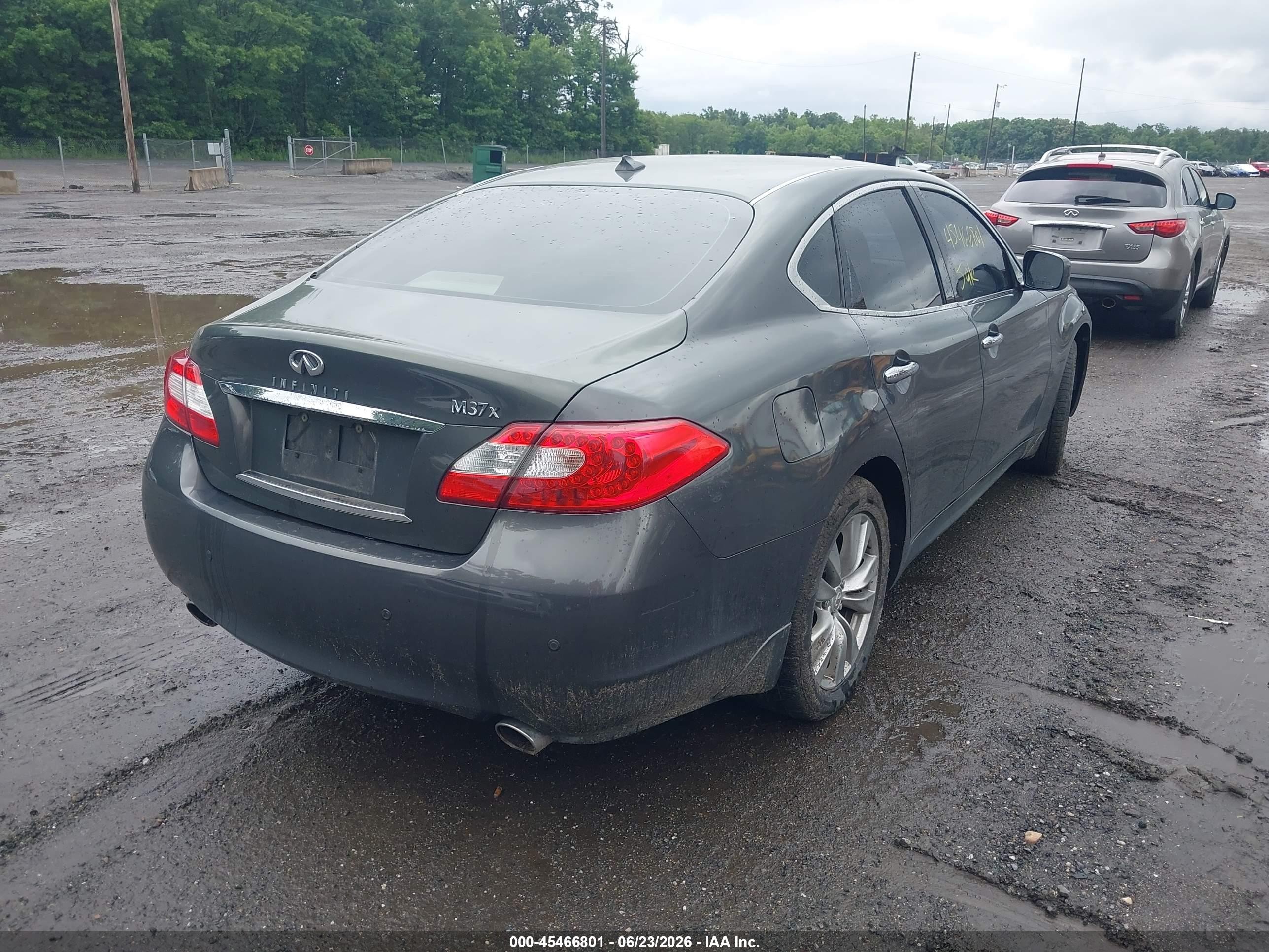 2013 Infiniti M37x   Gray vin: JN1BY1AR4DM603071