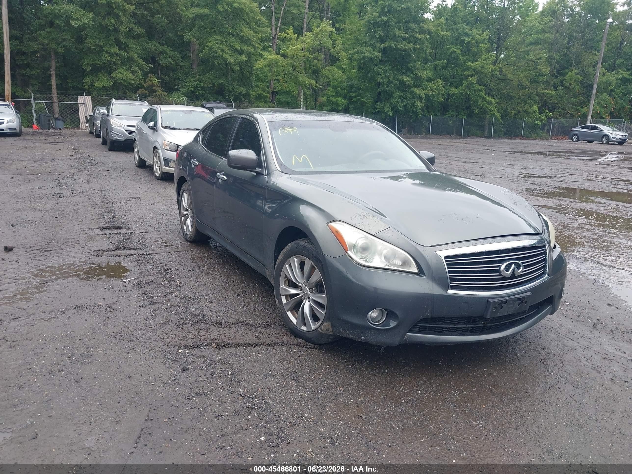 2013 Infiniti M37x   Gray vin: JN1BY1AR4DM603071