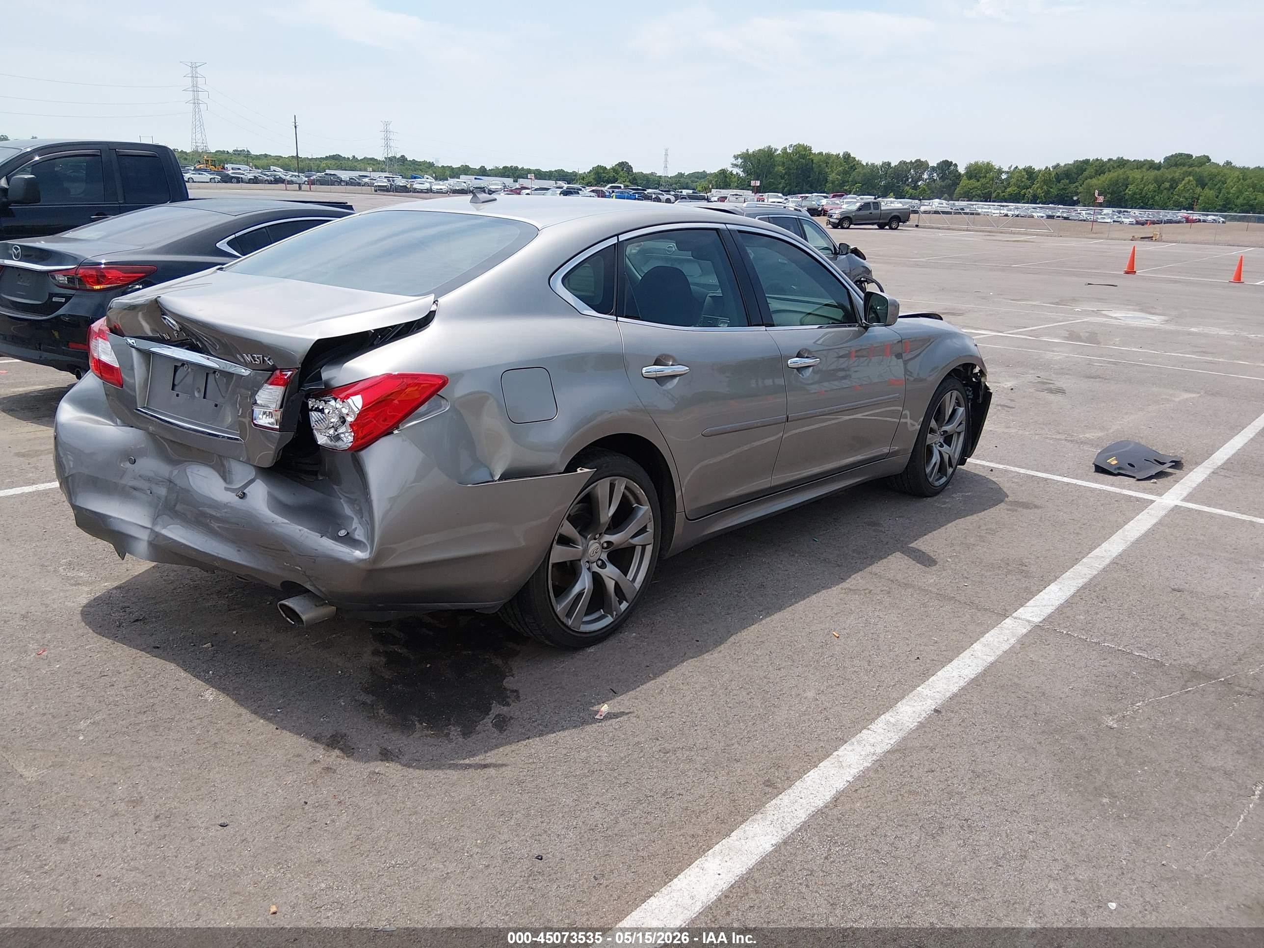 2013 Infiniti M37x   Gray vin: JN1BY1AR4DM603734