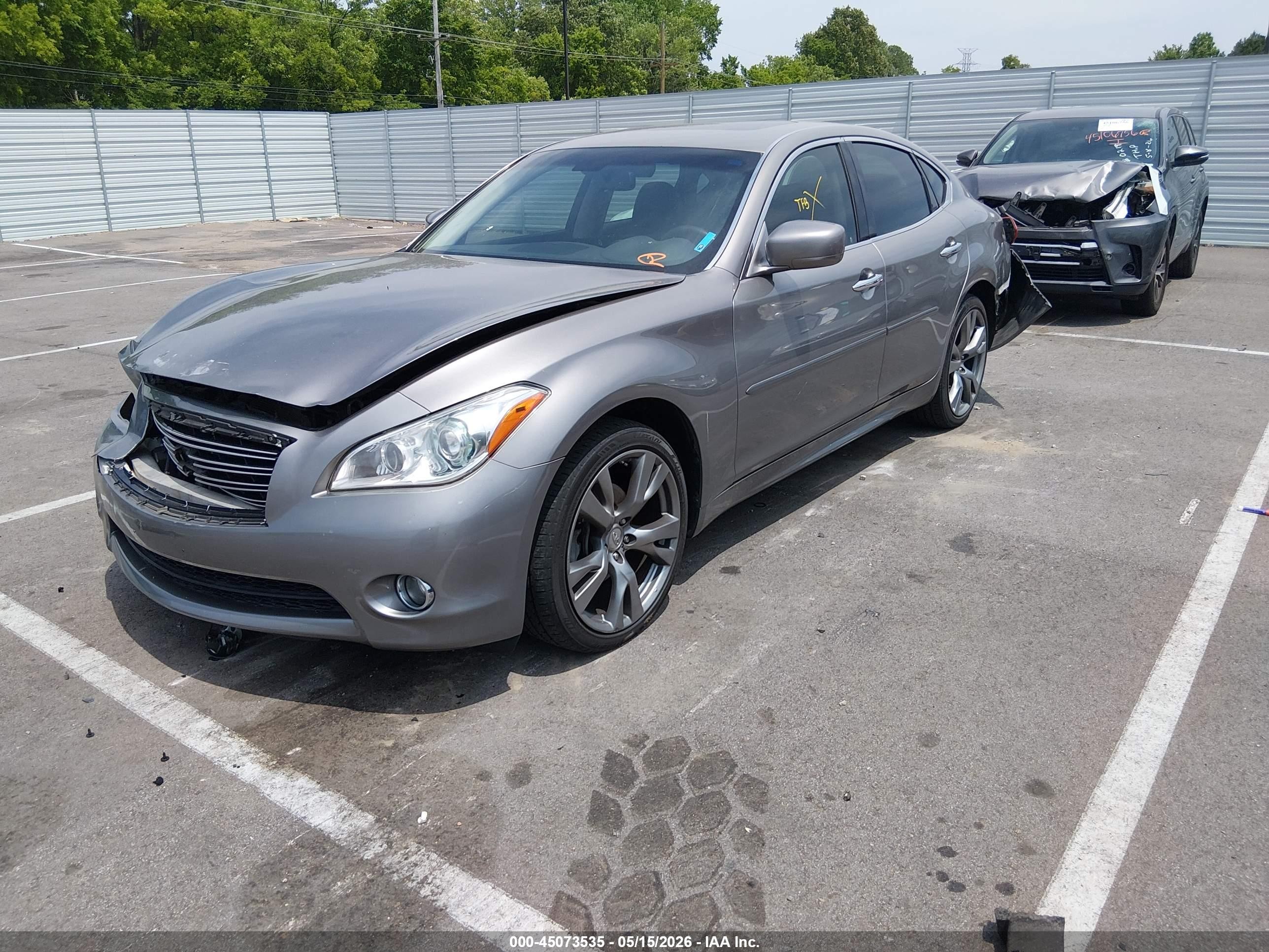 2013 Infiniti M37x   Gray vin: JN1BY1AR4DM603734