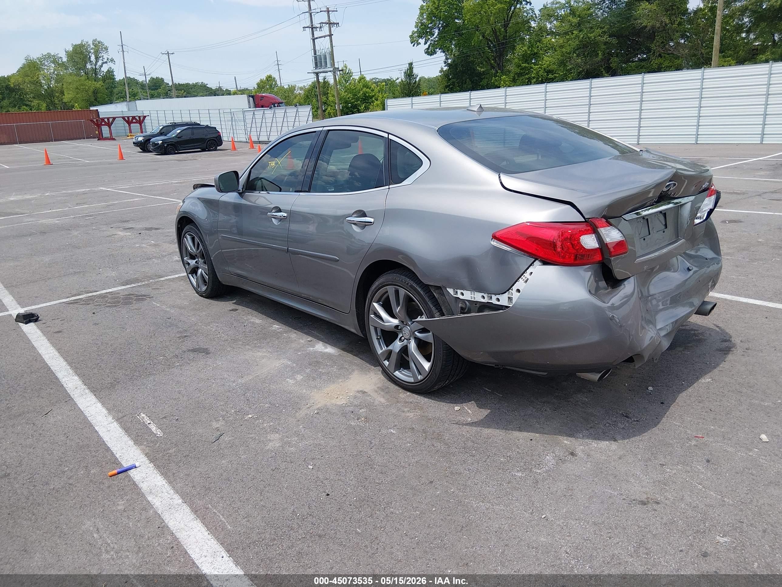 2013 Infiniti M37x   Gray vin: JN1BY1AR4DM603734