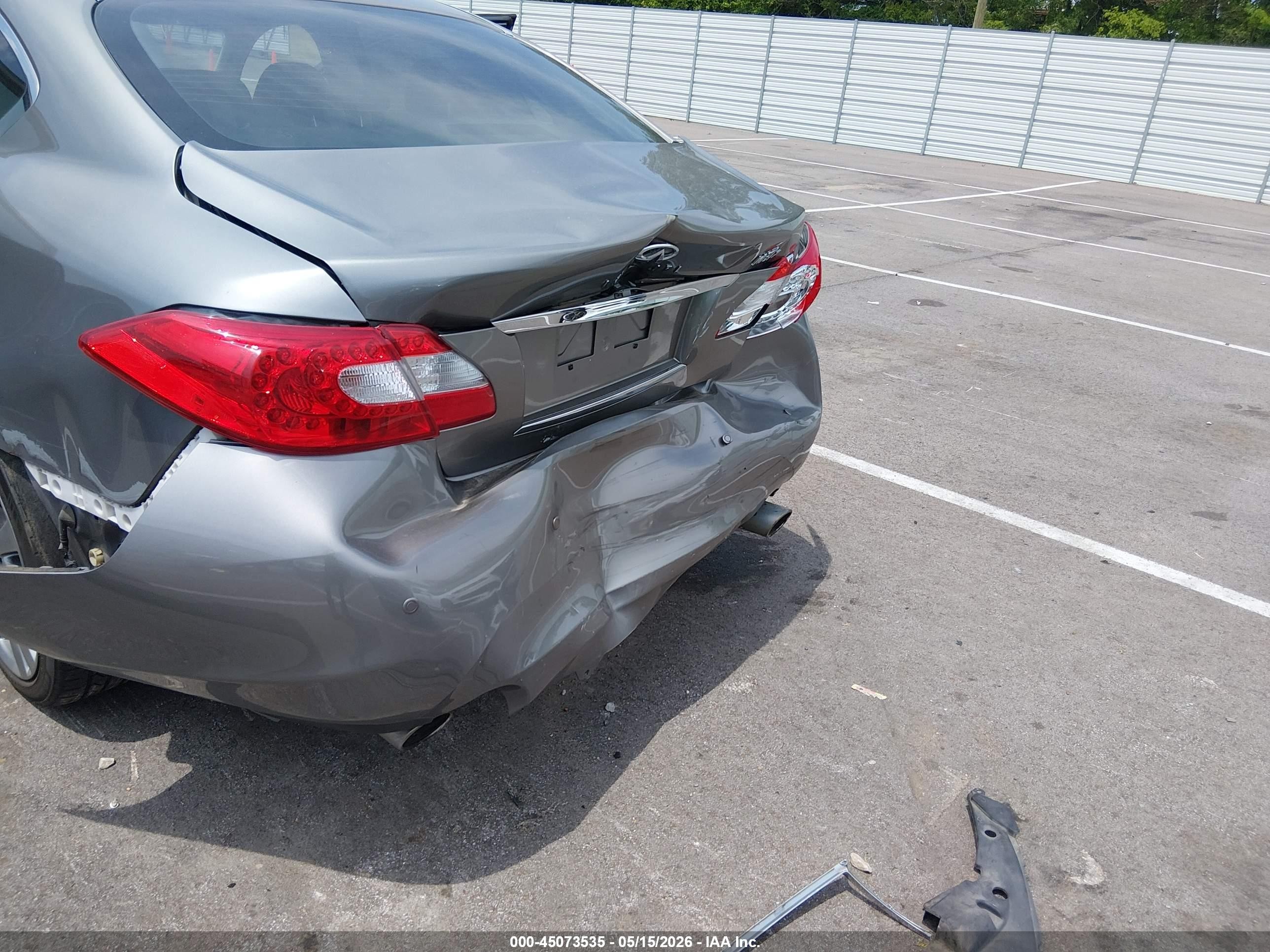 2013 Infiniti M37x   Gray vin: JN1BY1AR4DM603734