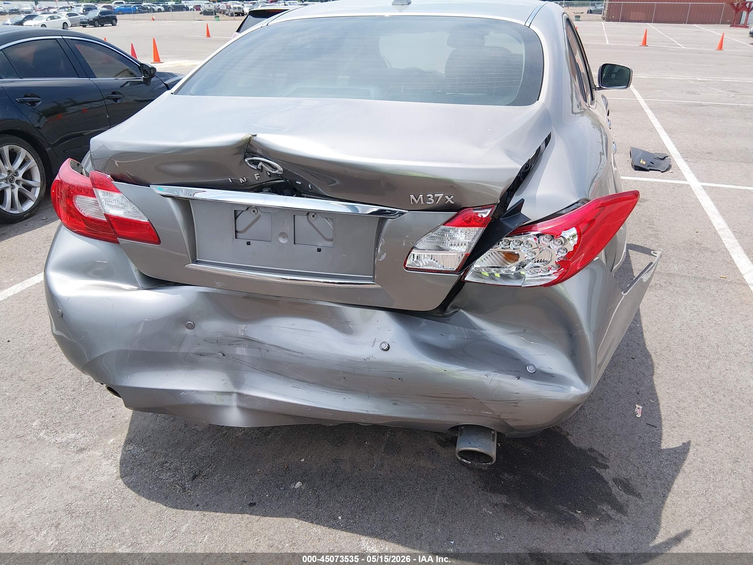 2013 Infiniti M37x   Gray vin: JN1BY1AR4DM603734