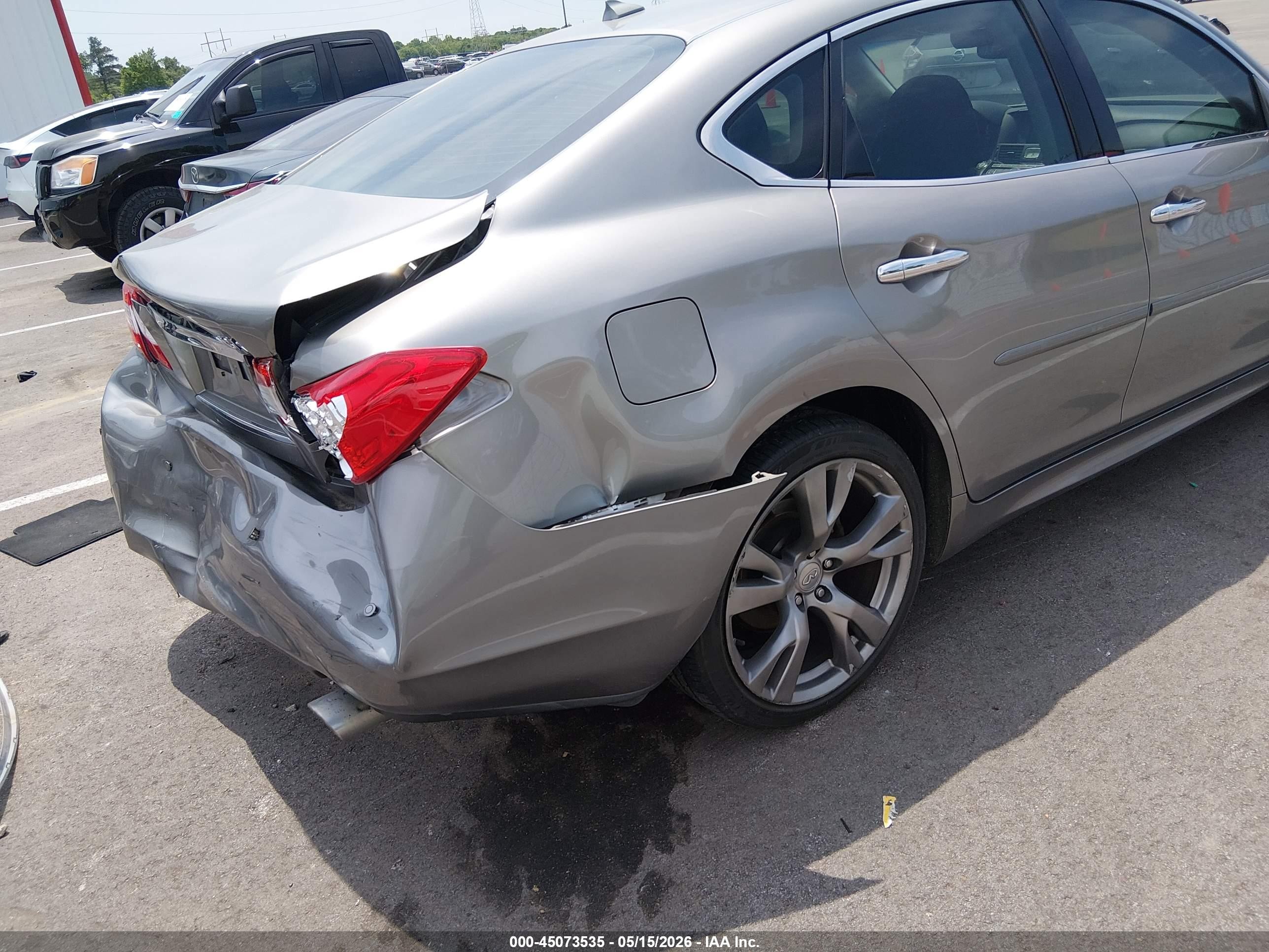 2013 Infiniti M37x   Gray vin: JN1BY1AR4DM603734