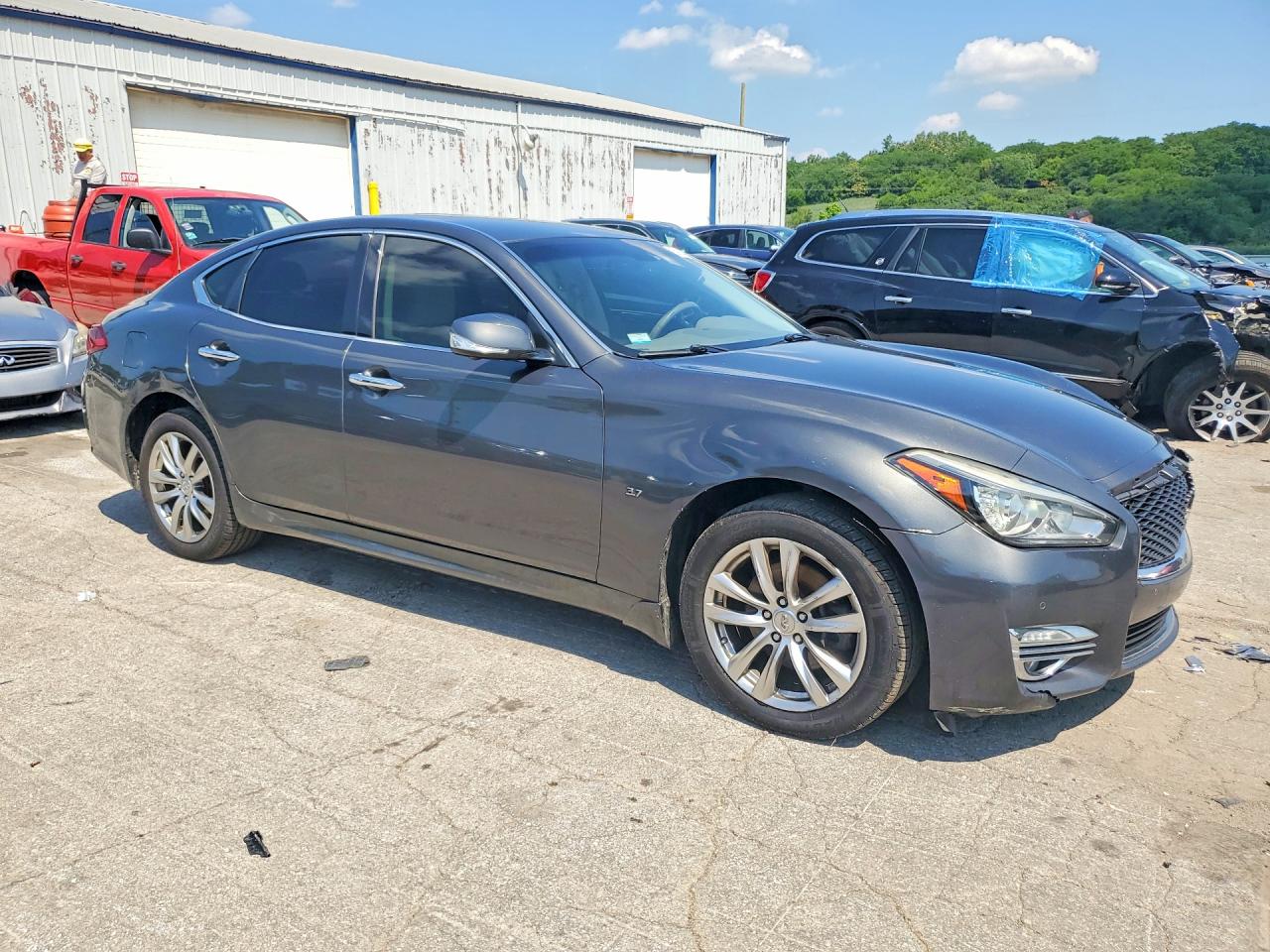 2015 Infiniti Q70 3.7 Серый vin: JN1BY1AR4FM562038