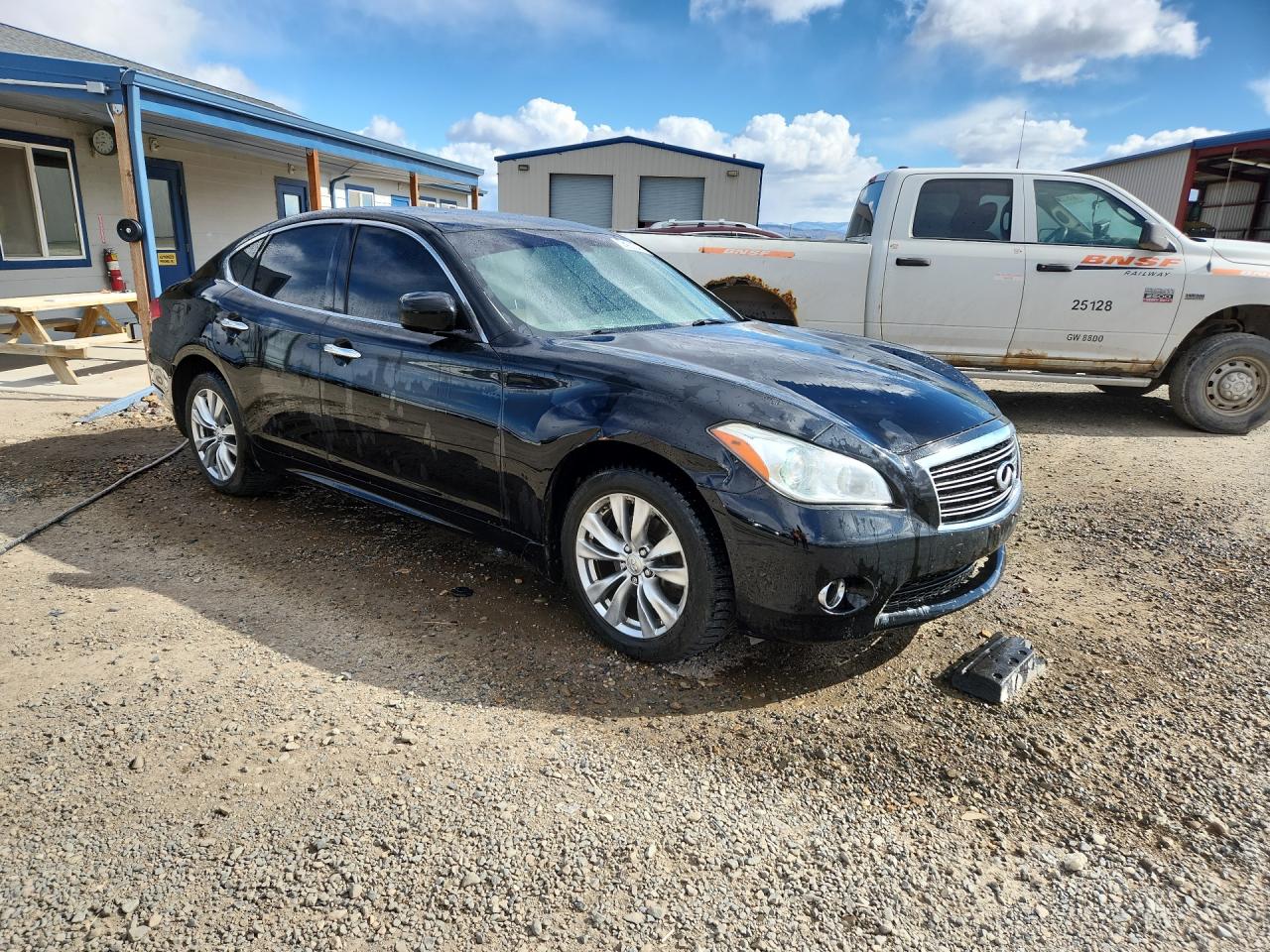 2012 Infiniti M37 X Black vin: JN1BY1AR5CM392297 Damage: Right Front Fender, Dent(S) W/ Paint Dmg, 3 To 4 Inches