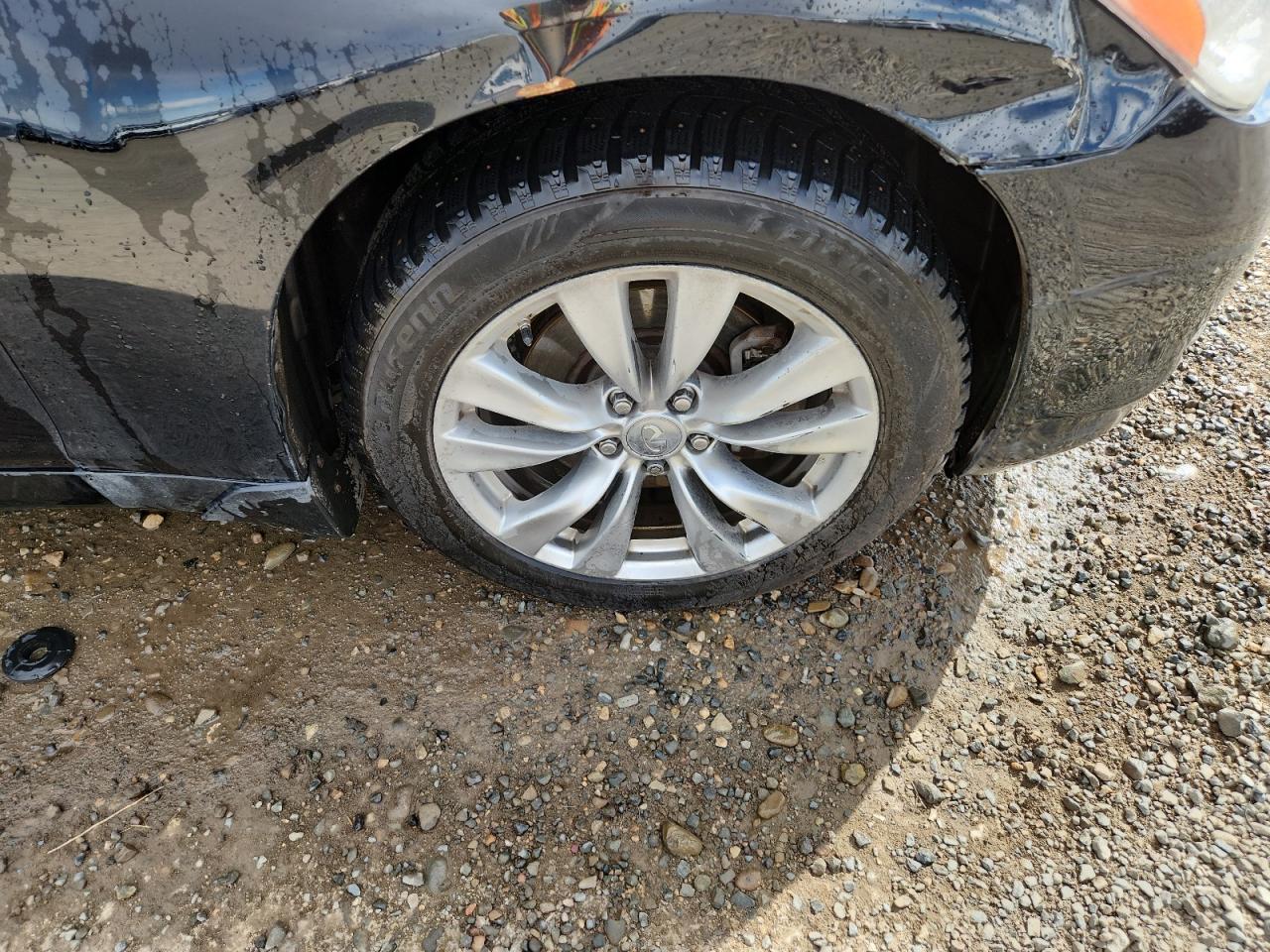 2012 Infiniti M37 X Black vin: JN1BY1AR5CM392297 Damage: Right Front Wheel, Curb Rash, > 12 Inches