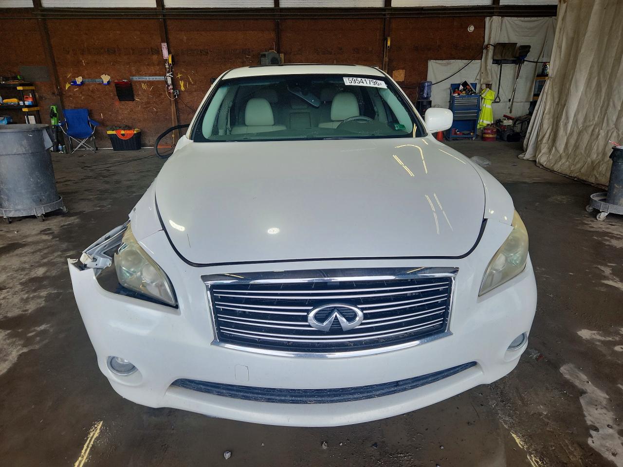 2012 Infiniti M37 X White vin: JN1BY1AR5CM395295