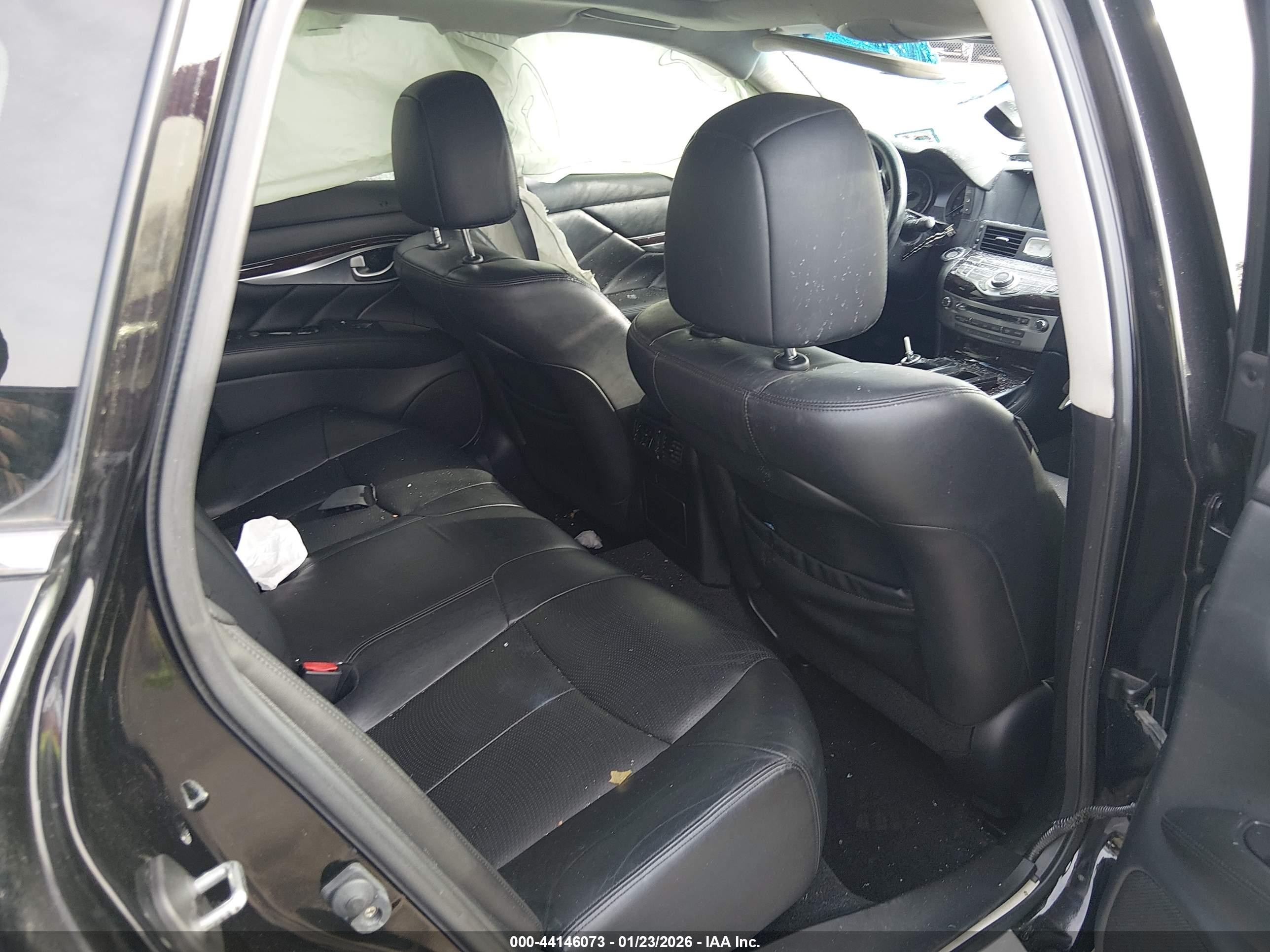 2012 Infiniti M37x   Black vin: JN1BY1AR5CM396480