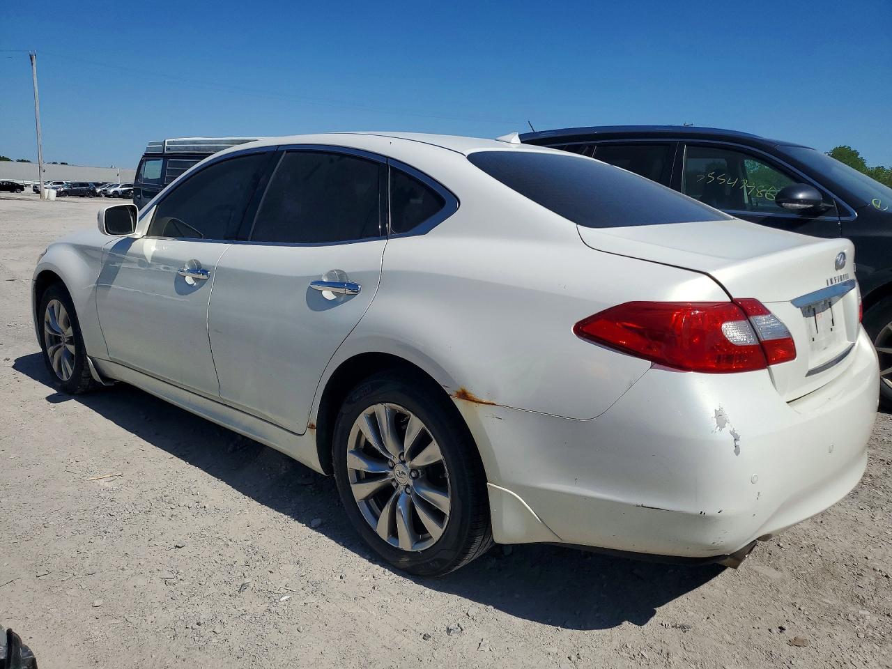 2013 Infiniti M37 X White vin: JN1BY1AR5DM603175