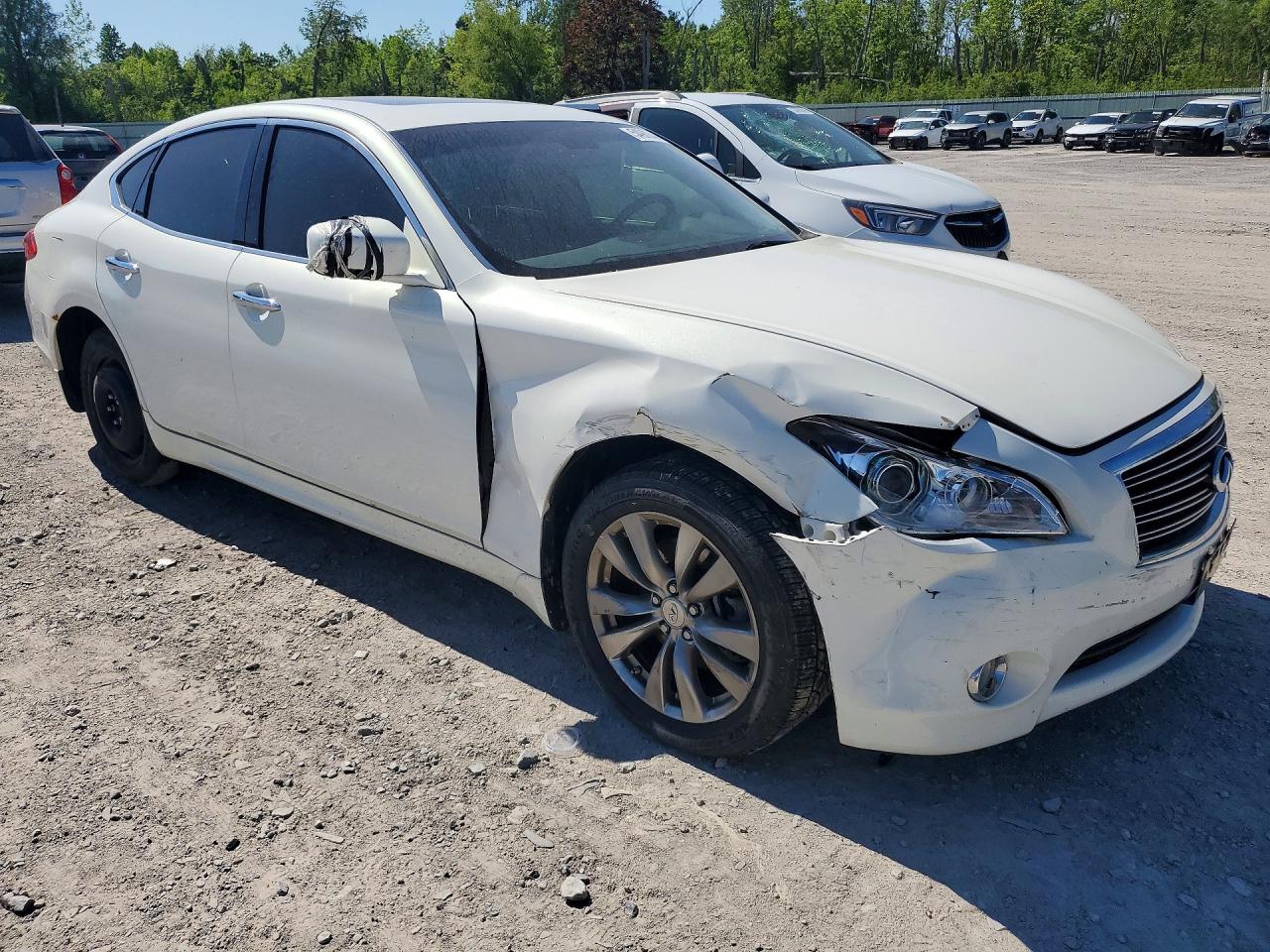 2013 Infiniti M37 X White vin: JN1BY1AR5DM603175