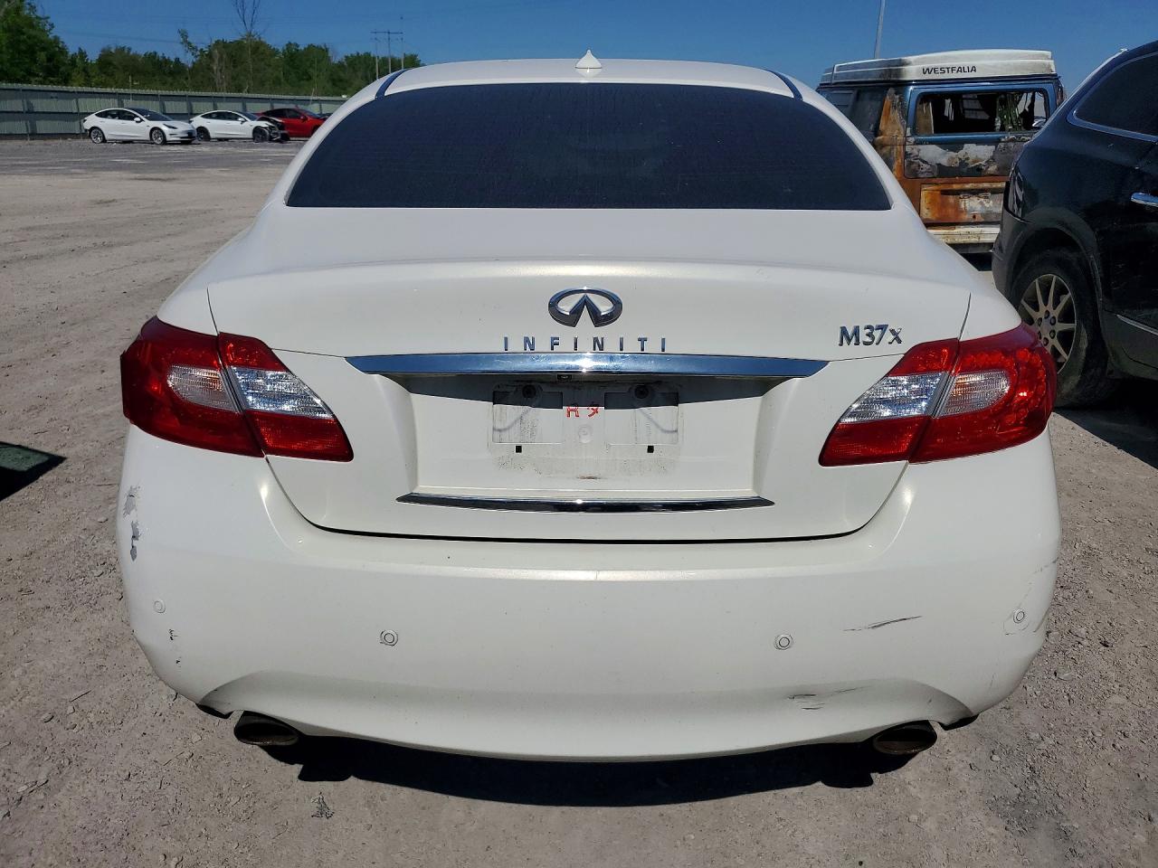 2013 Infiniti M37 X White vin: JN1BY1AR5DM603175